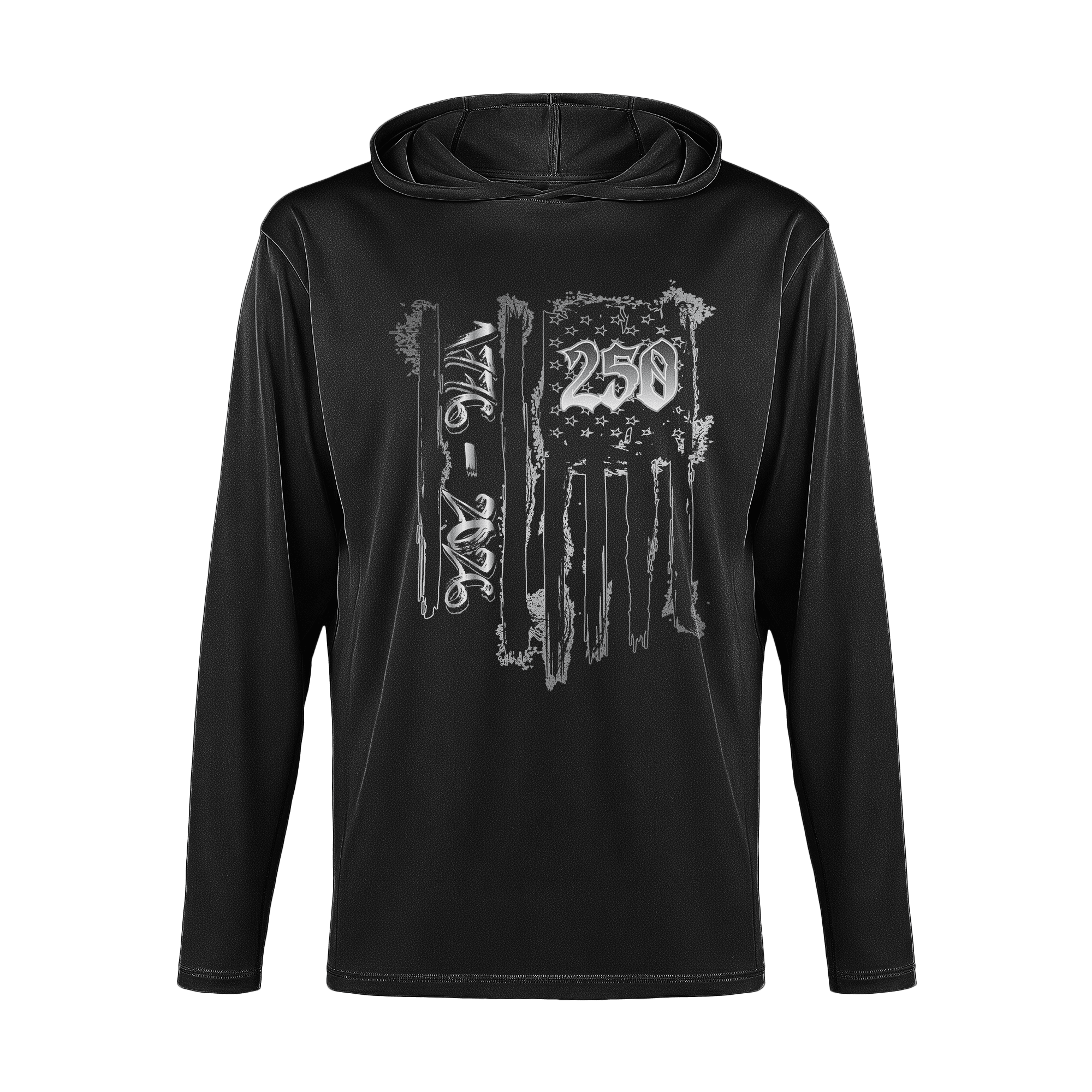 US Celebrates 250 Long Sleeve Hooded Tee - BRUNGE - B - US Celebrates 250