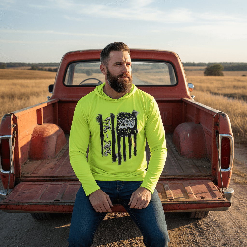US Celebrates 250 Long Sleeve Hooded Tee - BRUNGE - B - US Celebrates 250