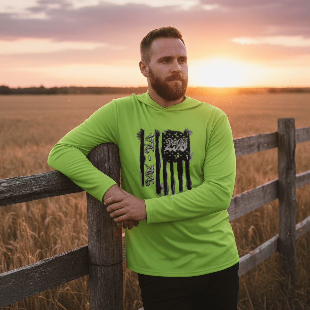 US Celebrates 250 Long Sleeve Hooded Tee - BRUNGE - B - US Celebrates 250