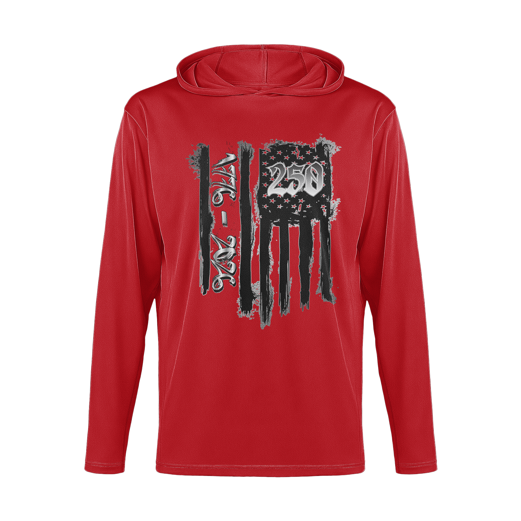 US Celebrates 250 Long Sleeve Hooded Tee - BRUNGE - B - US Celebrates 250