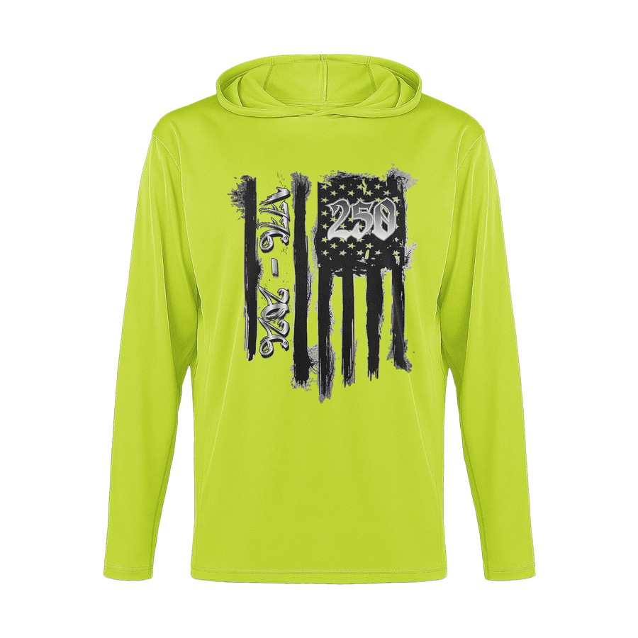 US Celebrates 250 Long Sleeve Hooded Tee - BRUNGE - B - US Celebrates 250