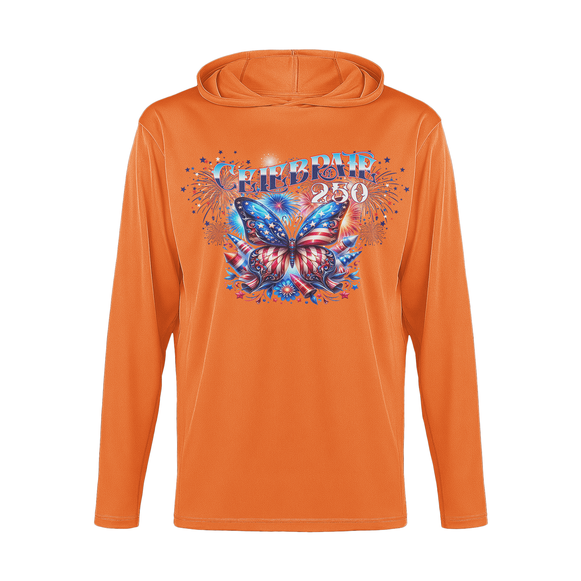 US Celebrates 250 Long Sleeve Hooded Tee - BUTTERFLY - US Celebrates 250
