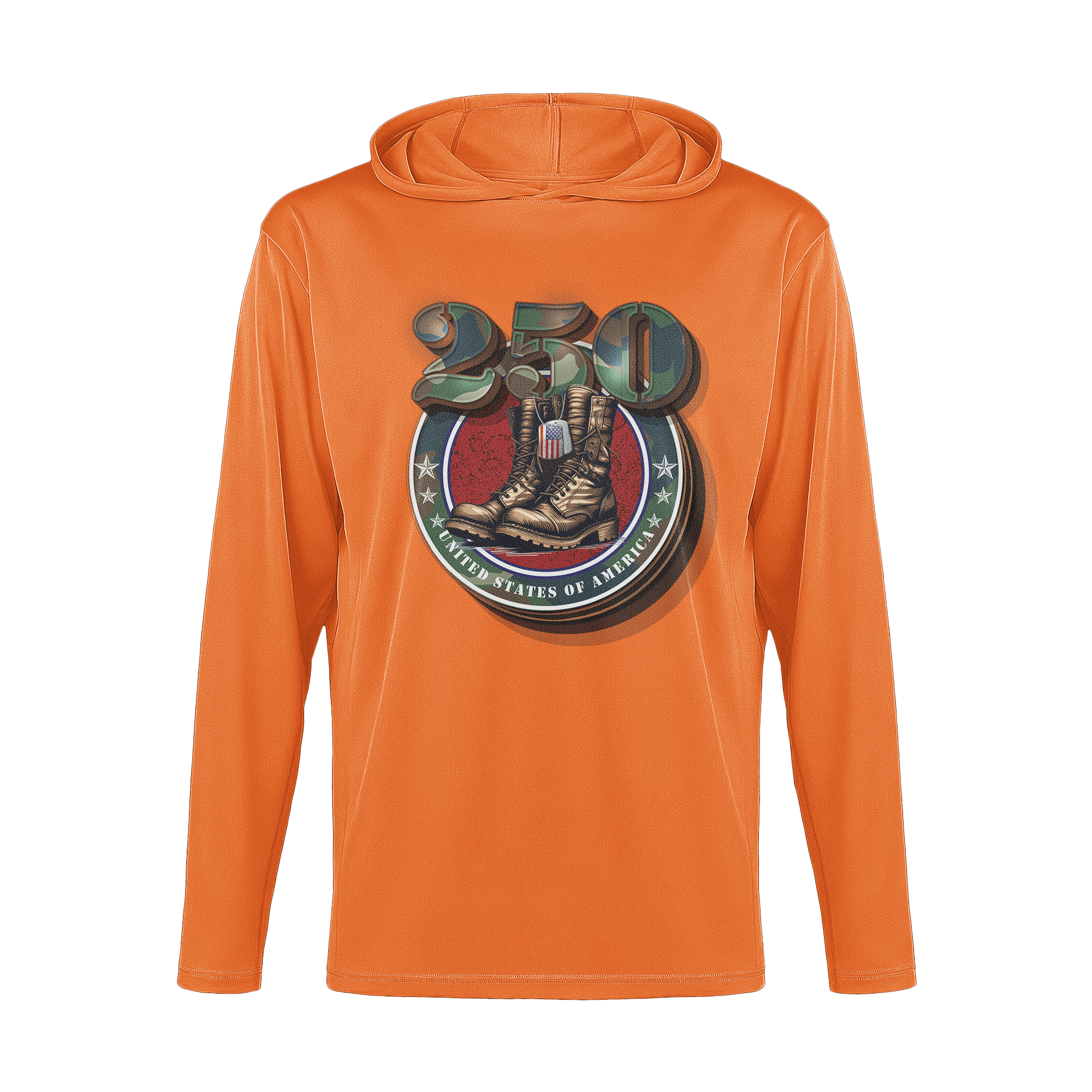 US Celebrates 250 Long Sleeve Hooded Tee - DT_BOOTS - US Celebrates 250