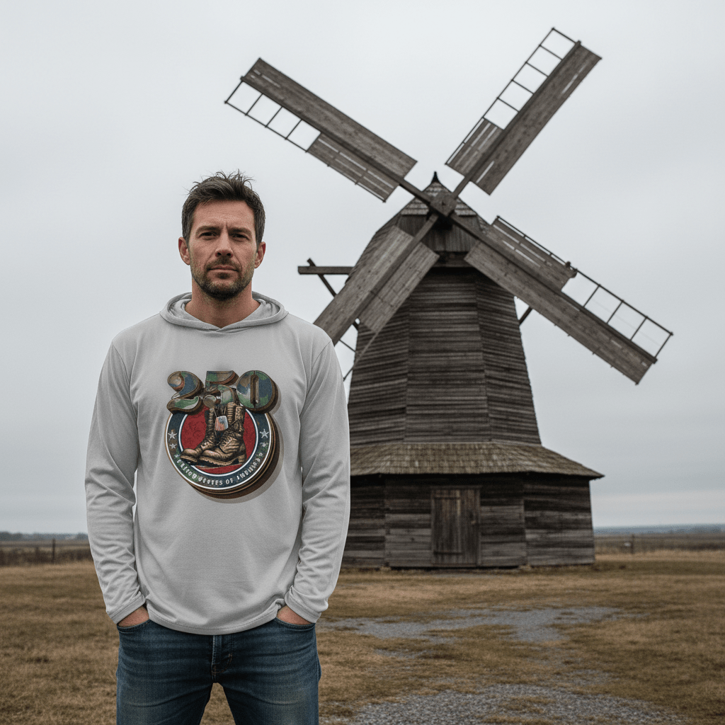 US Celebrates 250 Long Sleeve Hooded Tee - DT_BOOTS - US Celebrates 250