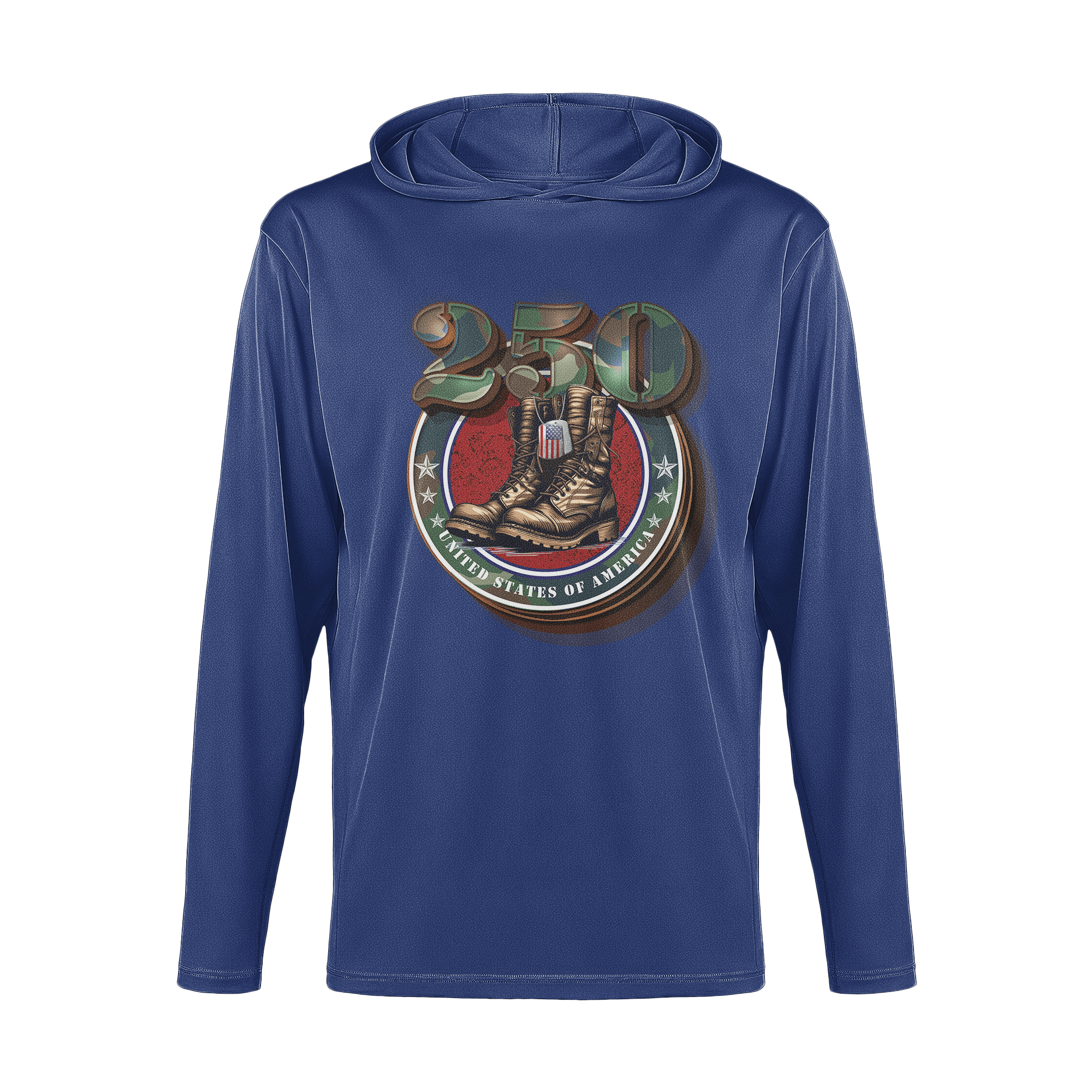US Celebrates 250 Long Sleeve Hooded Tee - DT_BOOTS - US Celebrates 250
