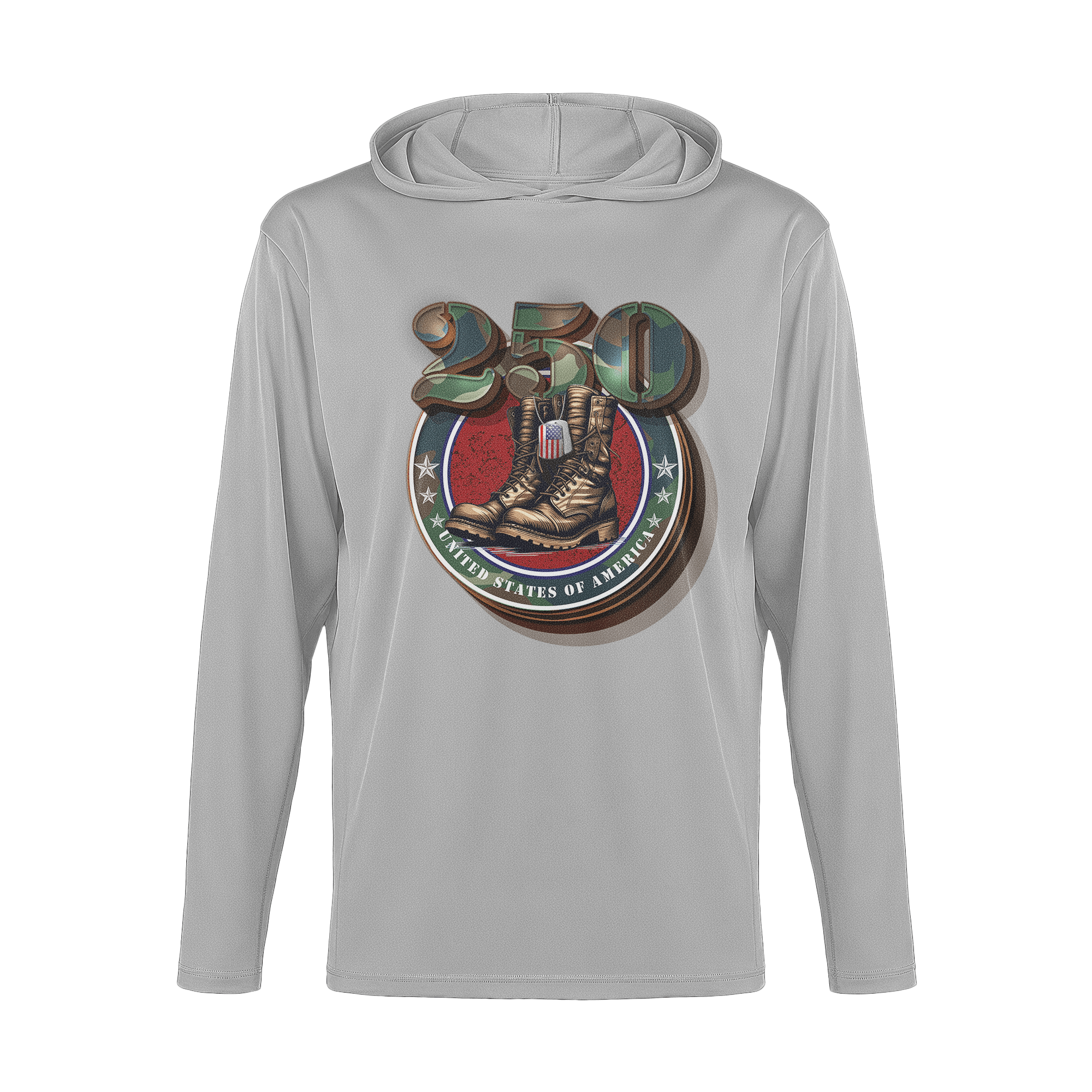 US Celebrates 250 Long Sleeve Hooded Tee - DT_BOOTS - US Celebrates 250