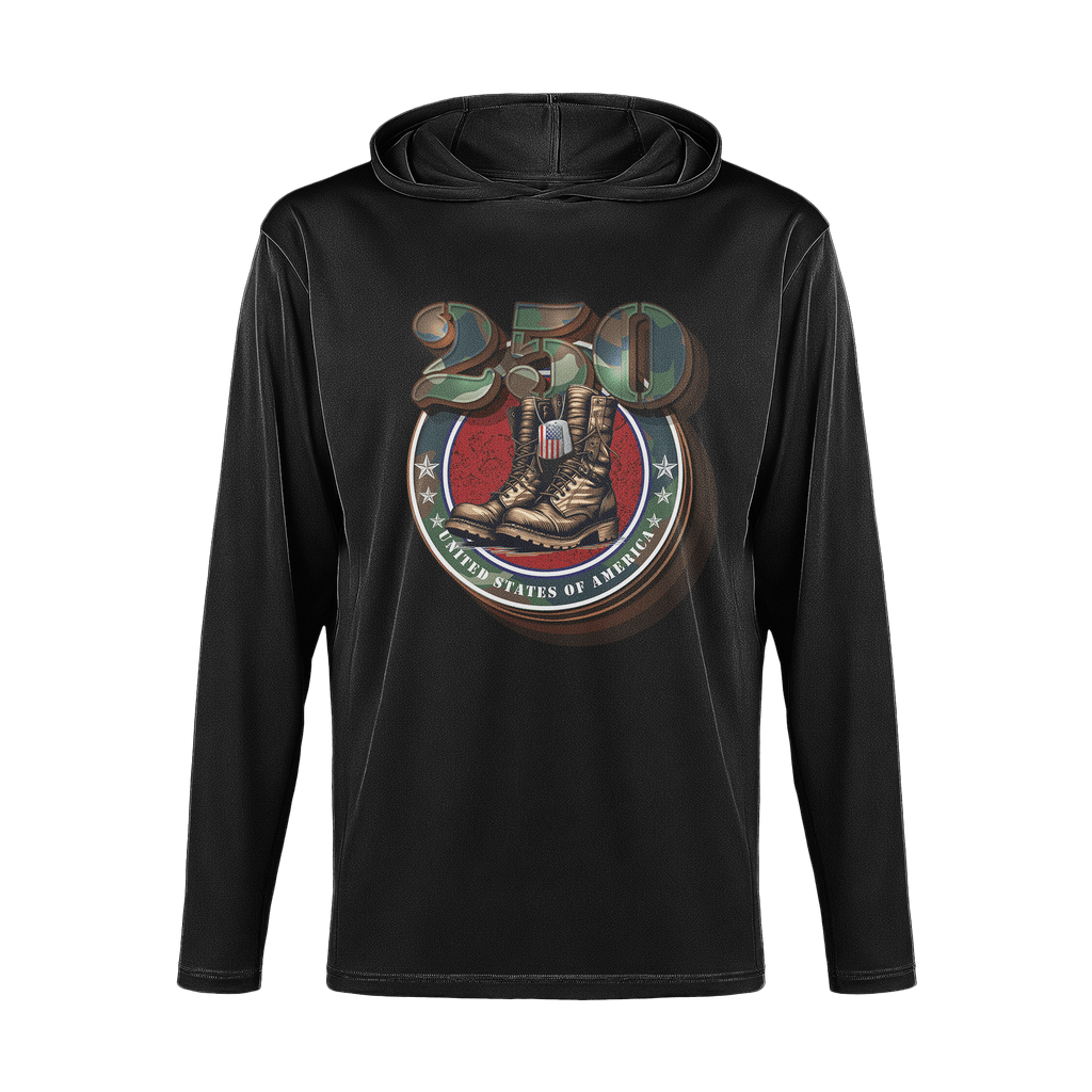 US Celebrates 250 Long Sleeve Hooded Tee - DT_BOOTS - US Celebrates 250