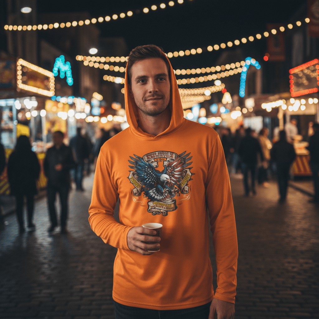 US Celebrates 250 Long Sleeve Hooded Tee - EAGLE AF - US Celebrates 250