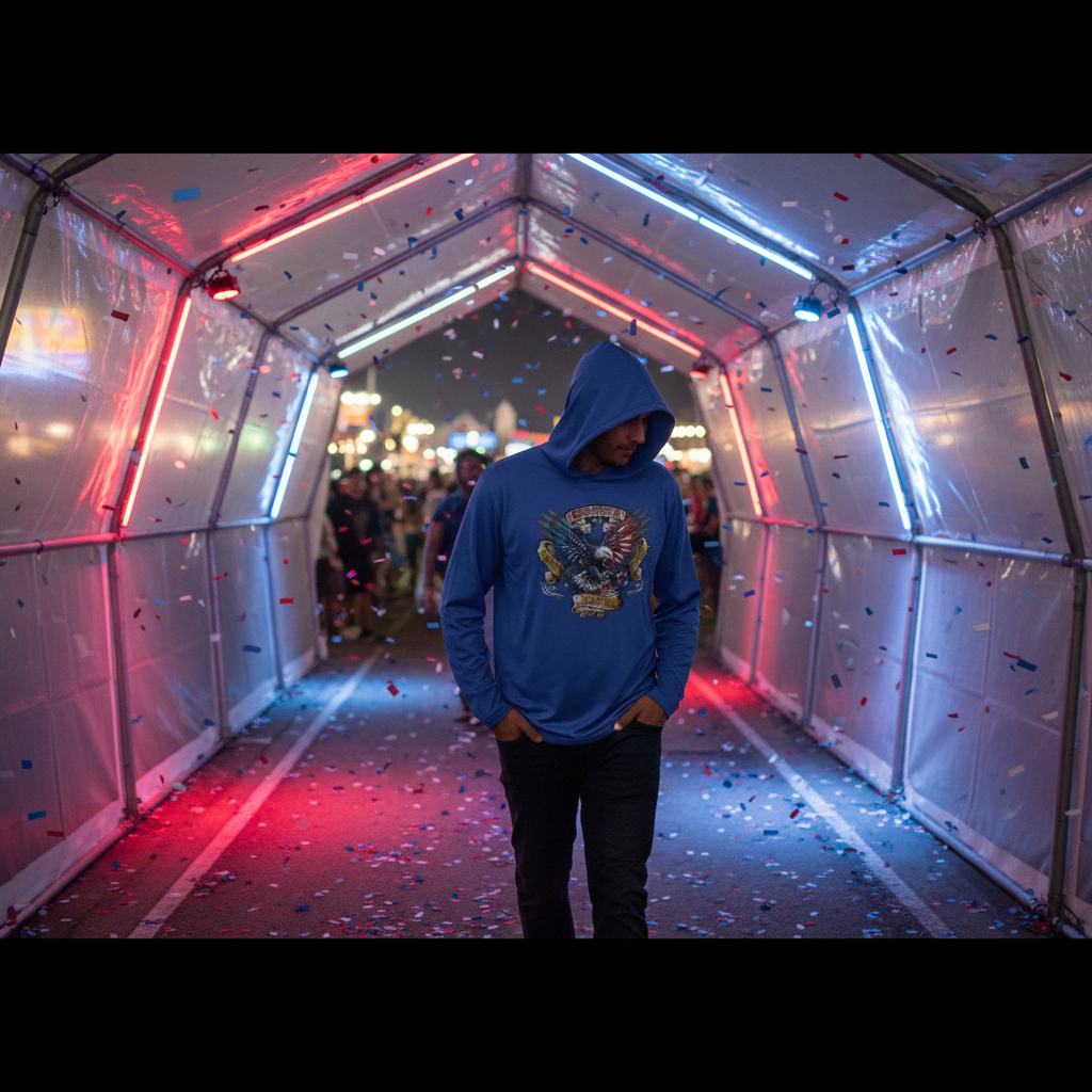 US Celebrates 250 Long Sleeve Hooded Tee - EAGLE AF - US Celebrates 250