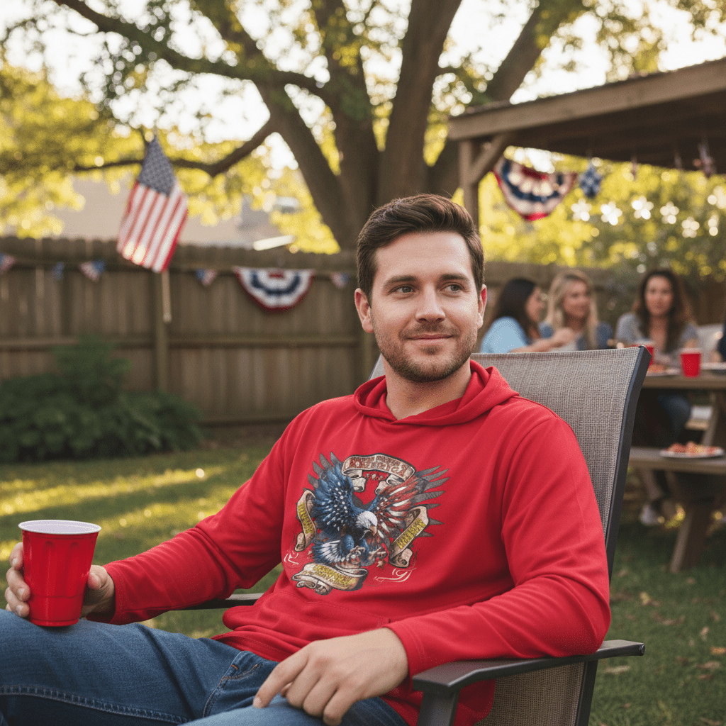 US Celebrates 250 Long Sleeve Hooded Tee - EAGLE AF - US Celebrates 250