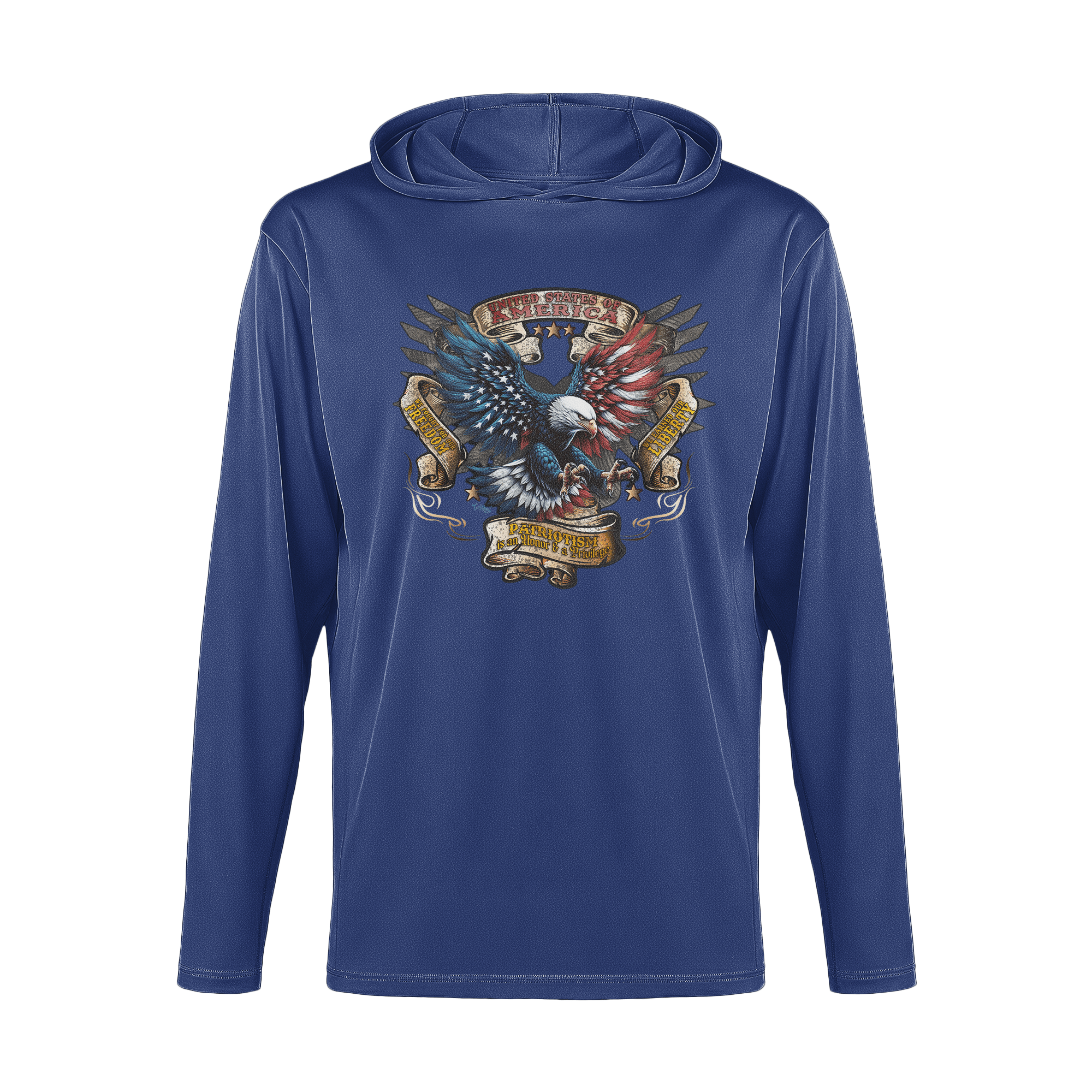 US Celebrates 250 Long Sleeve Hooded Tee - EAGLE AF - US Celebrates 250