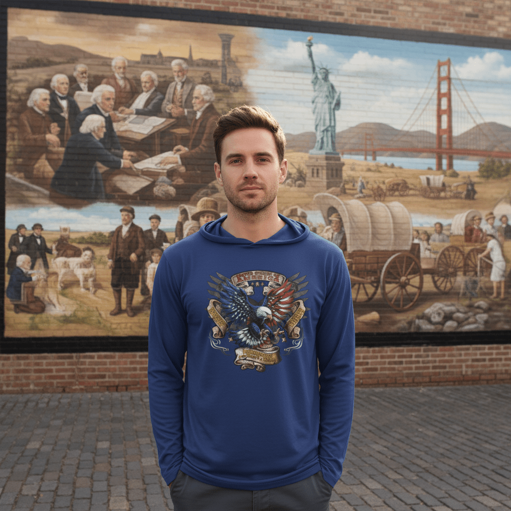 US Celebrates 250 Long Sleeve Hooded Tee - EAGLE AF - US Celebrates 250