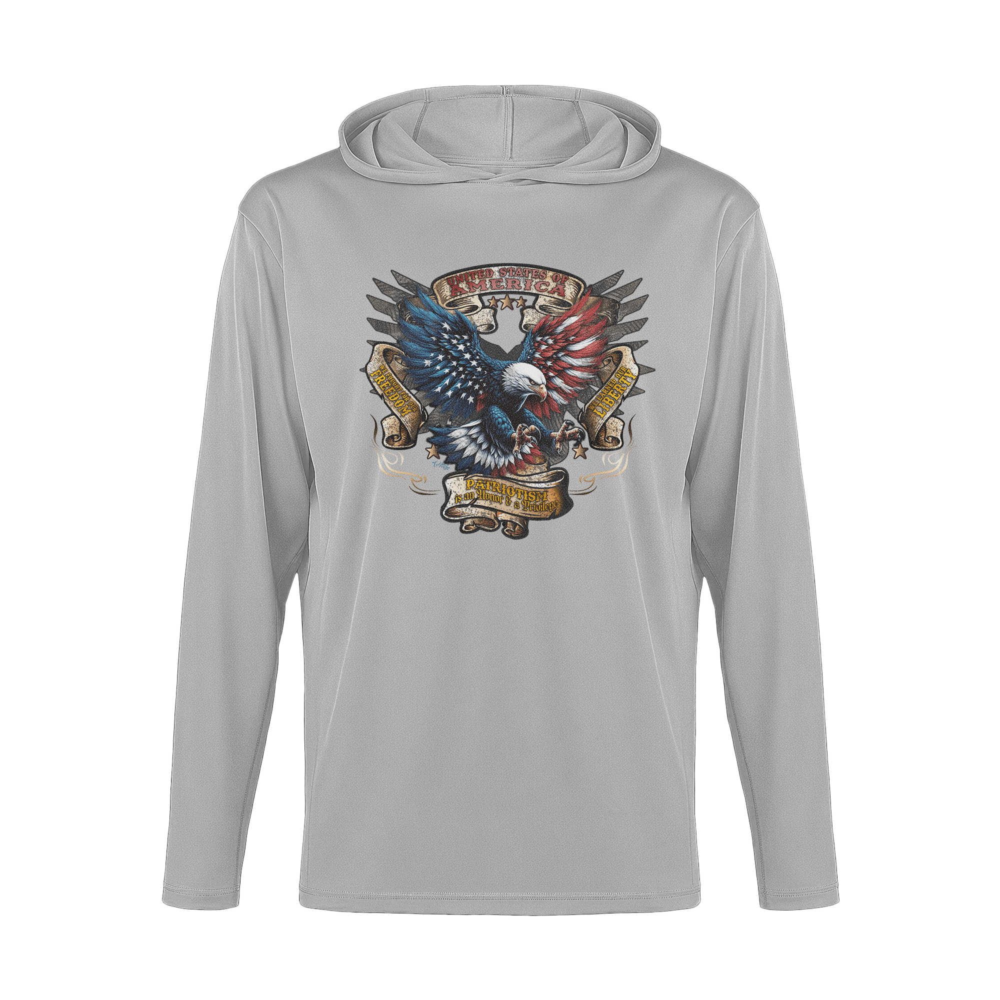US Celebrates 250 Long Sleeve Hooded Tee - EAGLE AF - US Celebrates 250