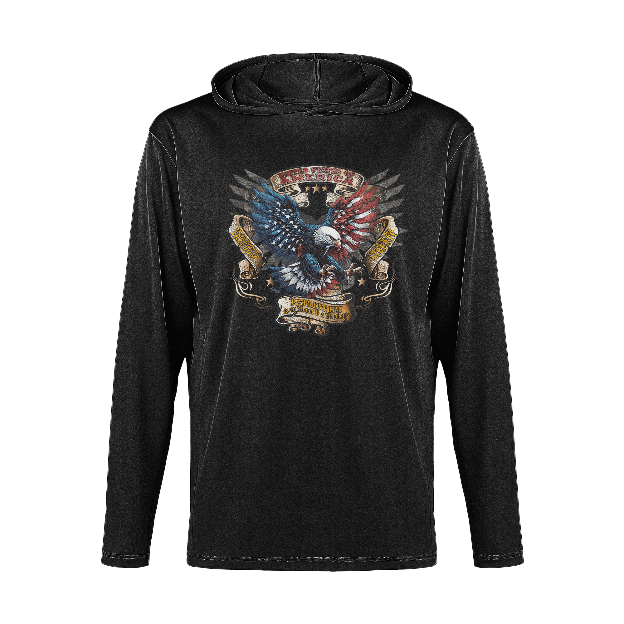 US Celebrates 250 Long Sleeve Hooded Tee - EAGLE AF - US Celebrates 250
