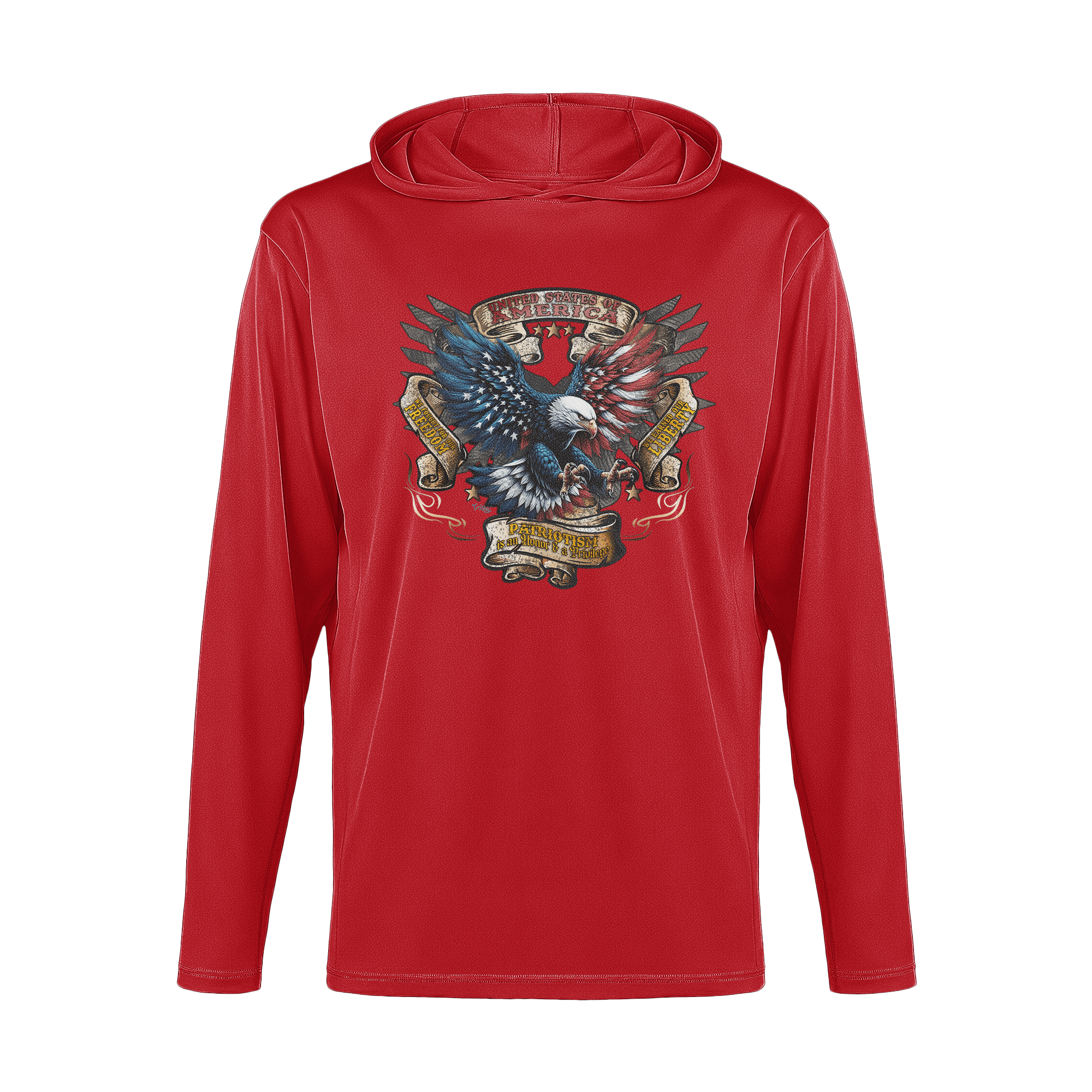 US Celebrates 250 Long Sleeve Hooded Tee - EAGLE AF - US Celebrates 250