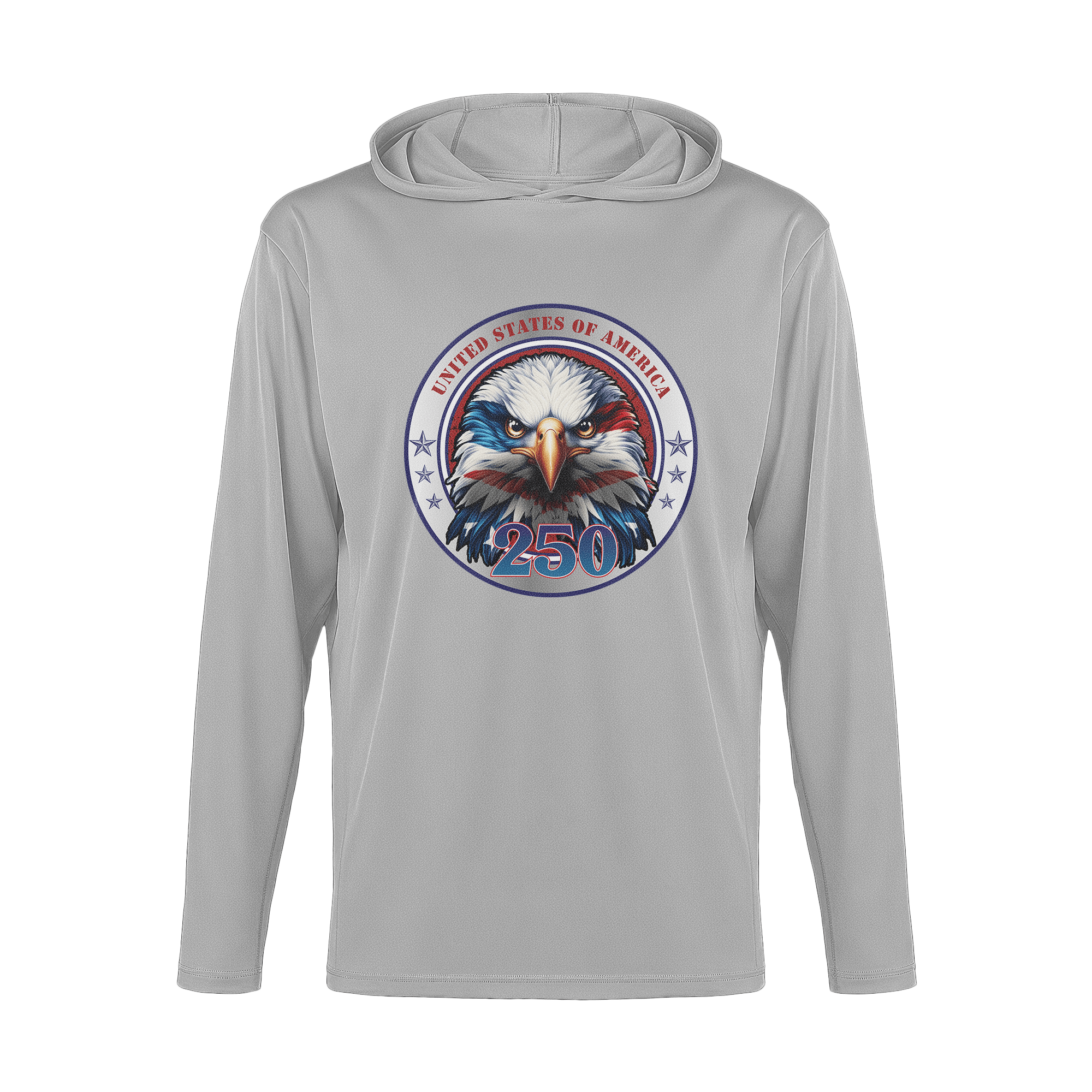 US Celebrates 250 Long Sleeve Hooded Tee - EG CRST - US Celebrates 250