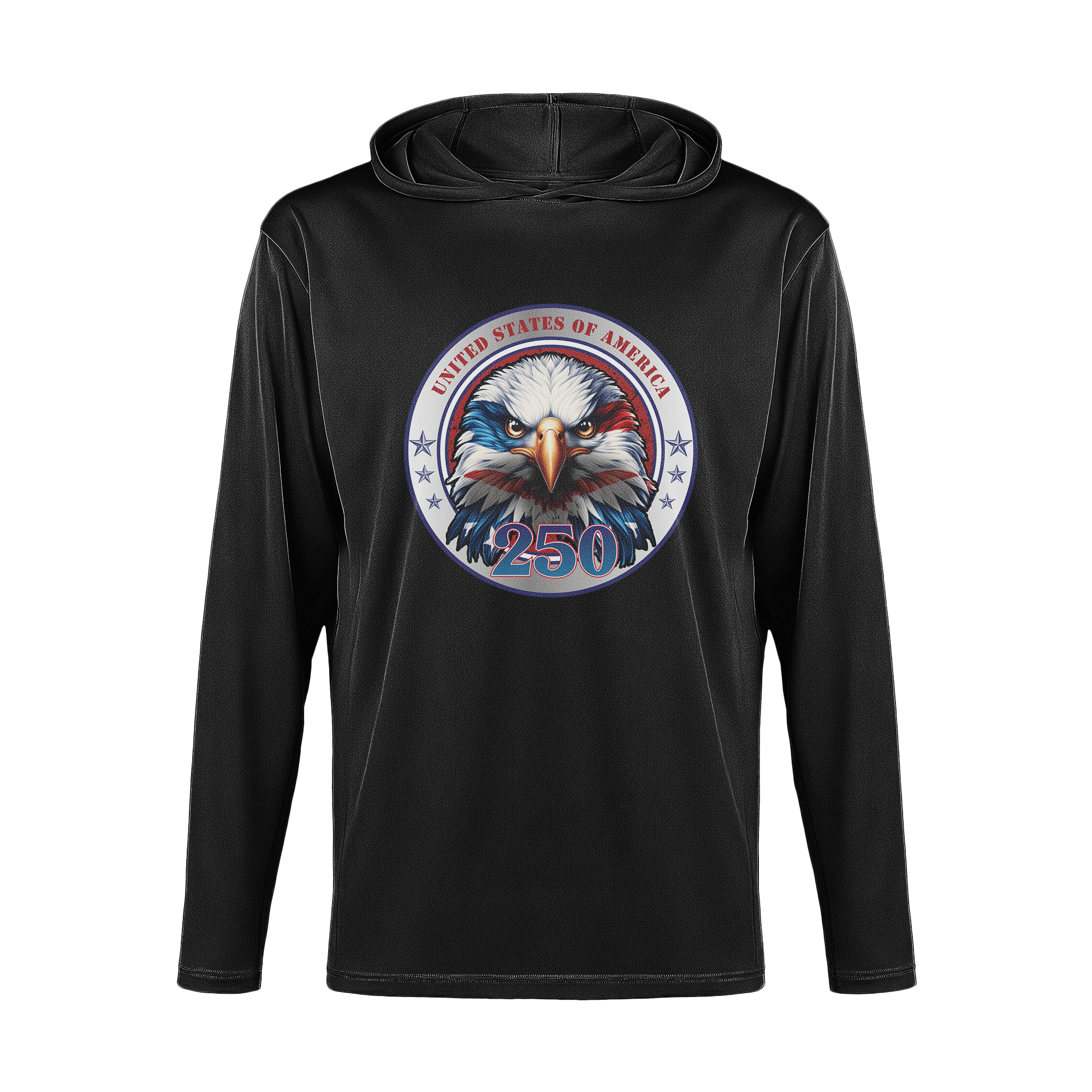 US Celebrates 250 Long Sleeve Hooded Tee - EG CRST - US Celebrates 250