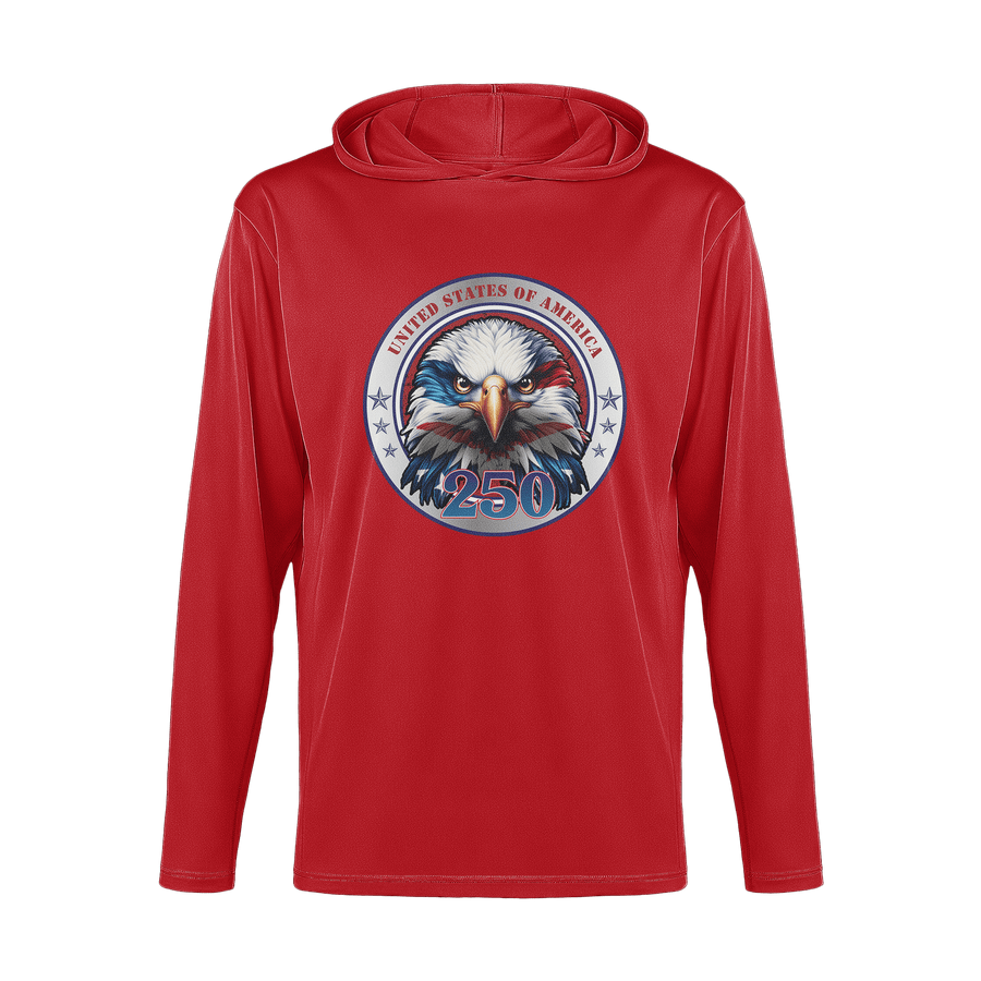 US Celebrates 250 Long Sleeve Hooded Tee - EG CRST - US Celebrates 250
