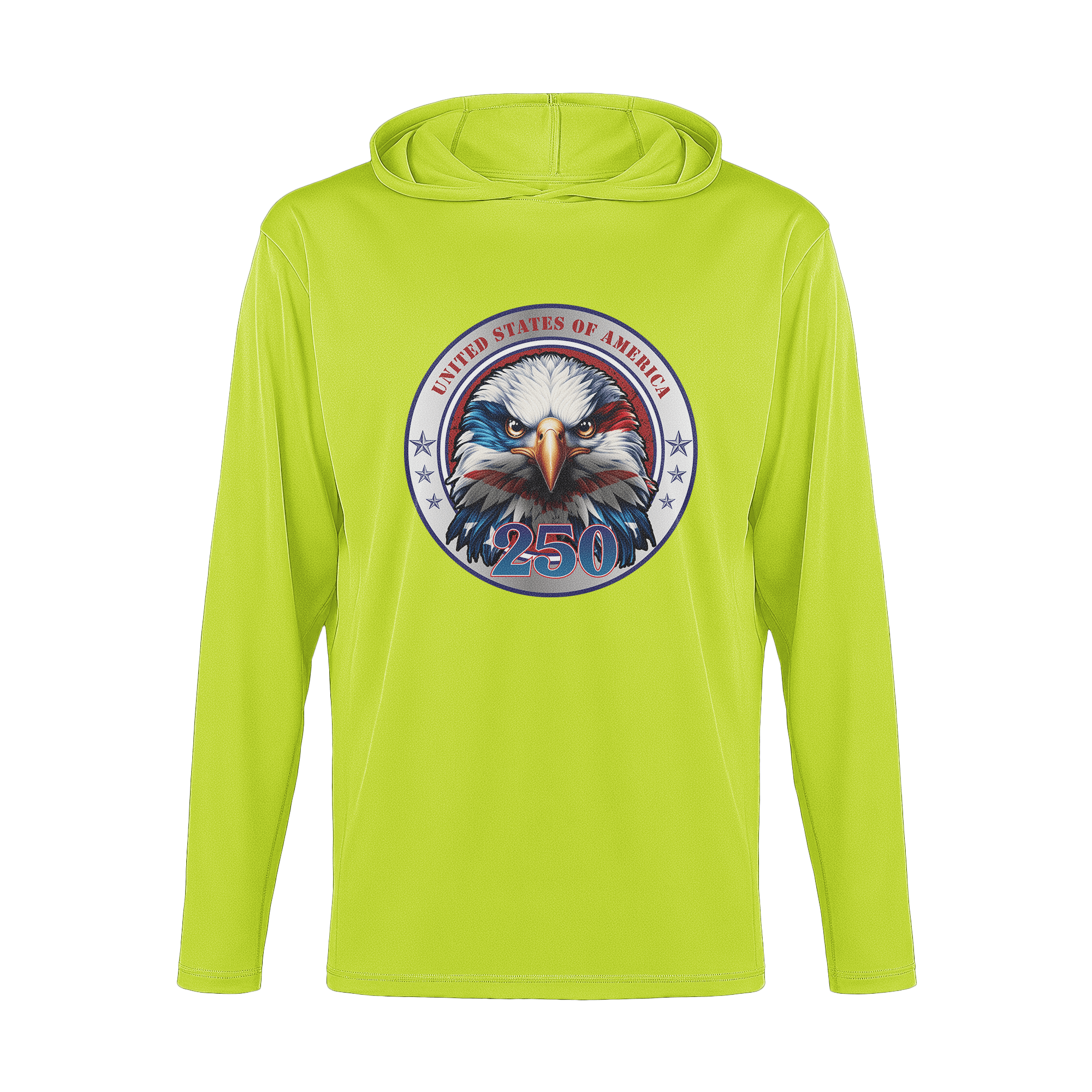 US Celebrates 250 Long Sleeve Hooded Tee - EG CRST - US Celebrates 250