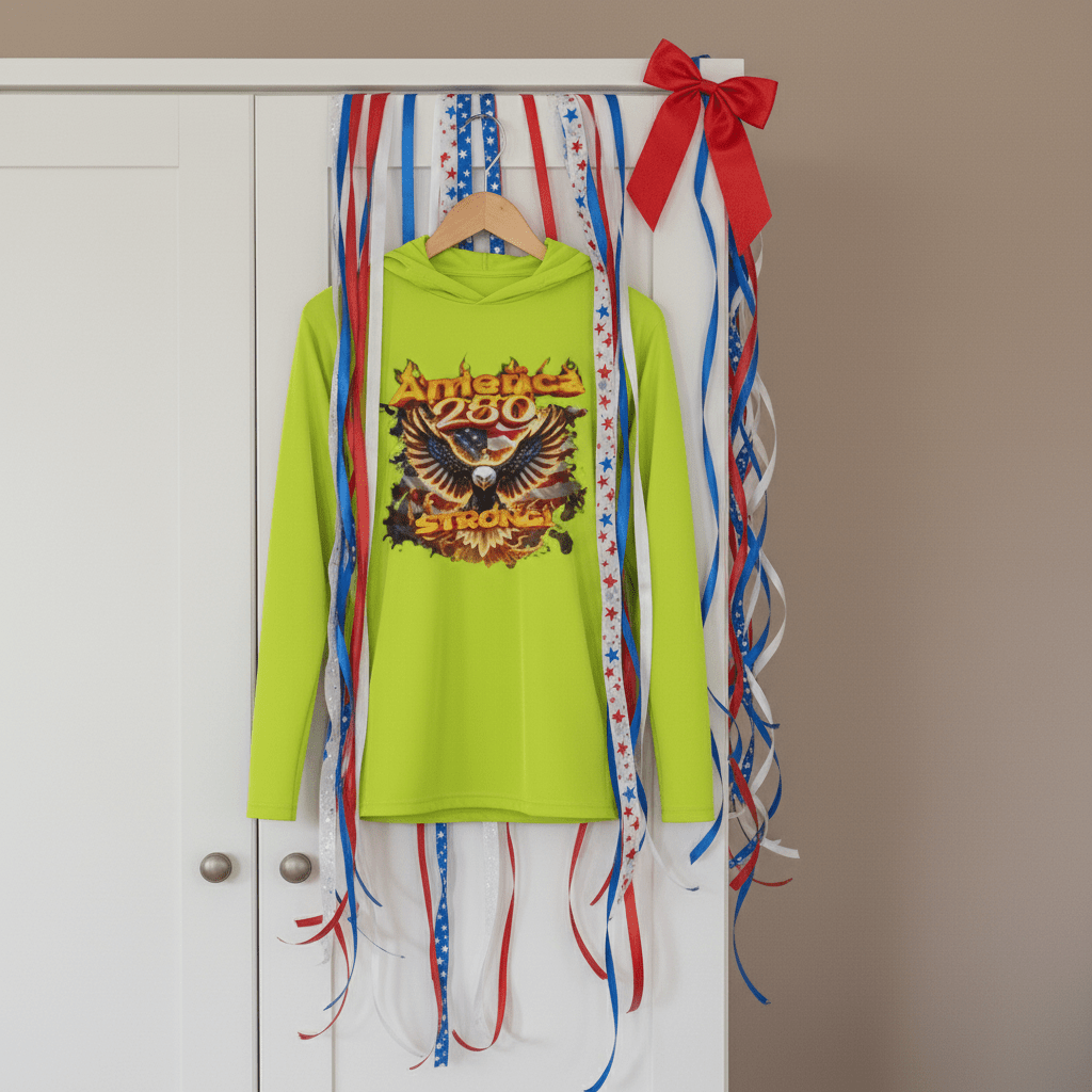 US Celebrates 250 Long Sleeve Hooded Tee - EG FR - US Celebrates 250