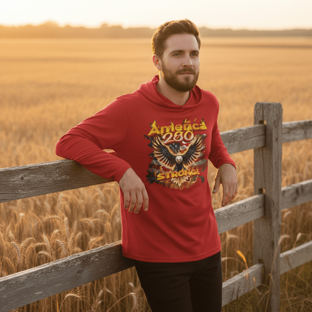 US Celebrates 250 Long Sleeve Hooded Tee - EG FR - US Celebrates 250
