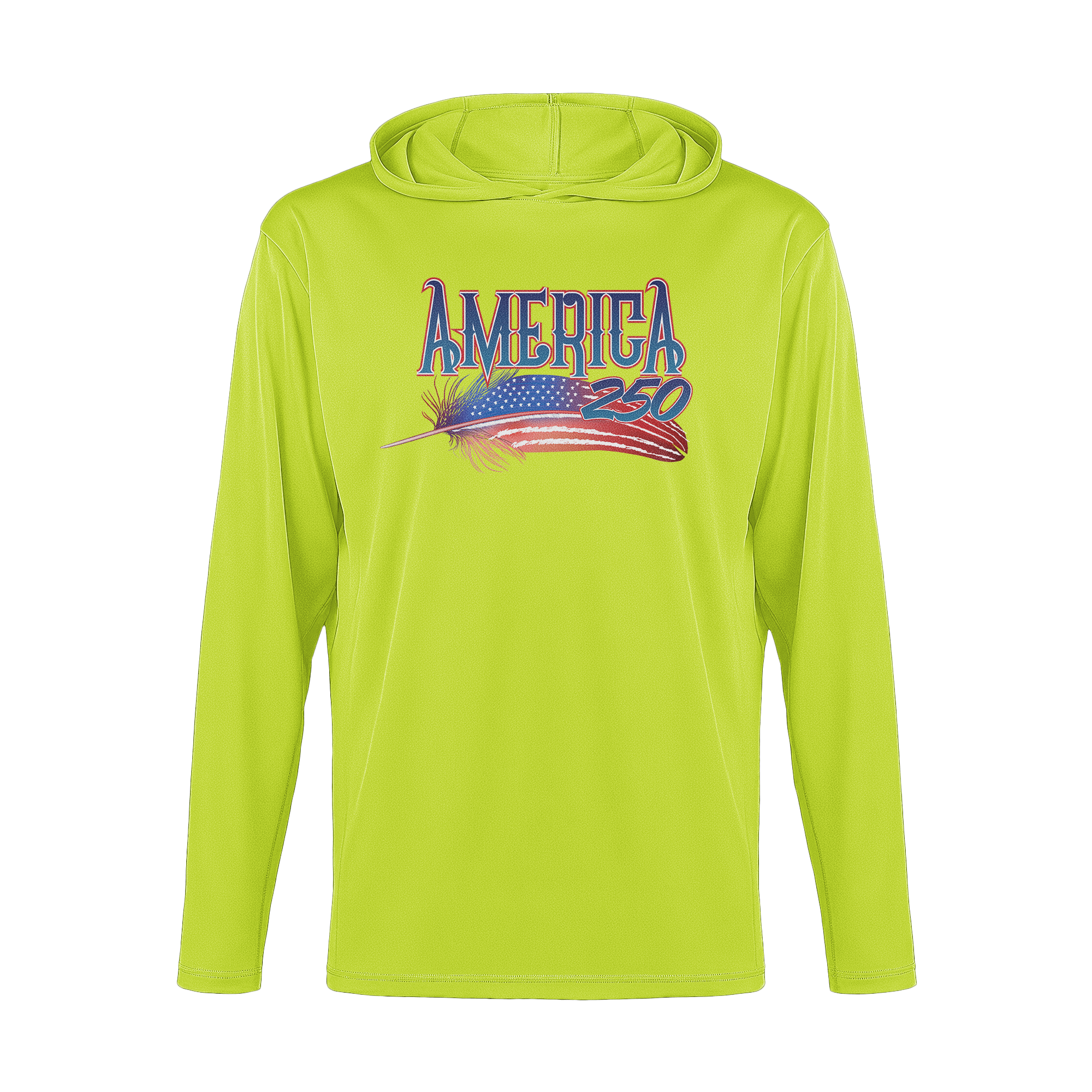 US Celebrates 250 Long Sleeve Hooded Tee - FEATHER - US Celebrates 250