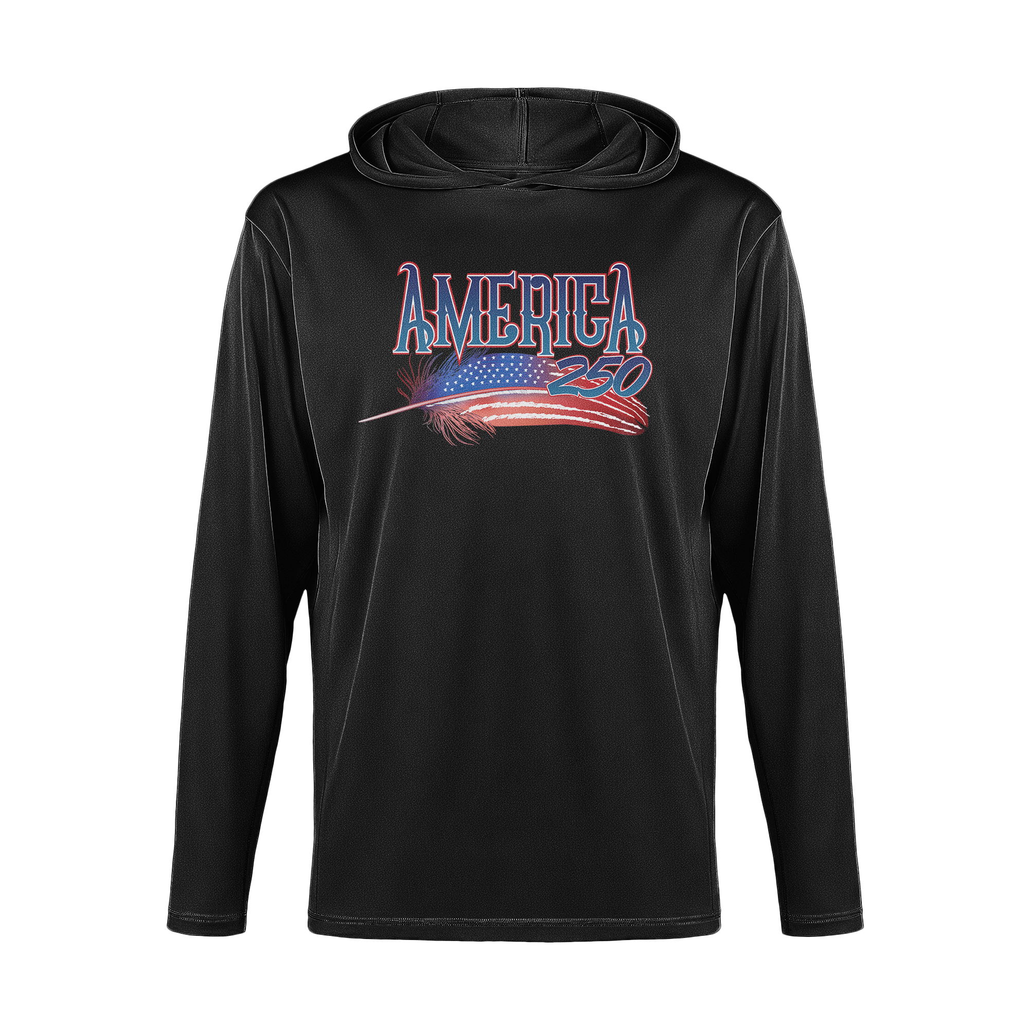 US Celebrates 250 Long Sleeve Hooded Tee - FEATHER - US Celebrates 250