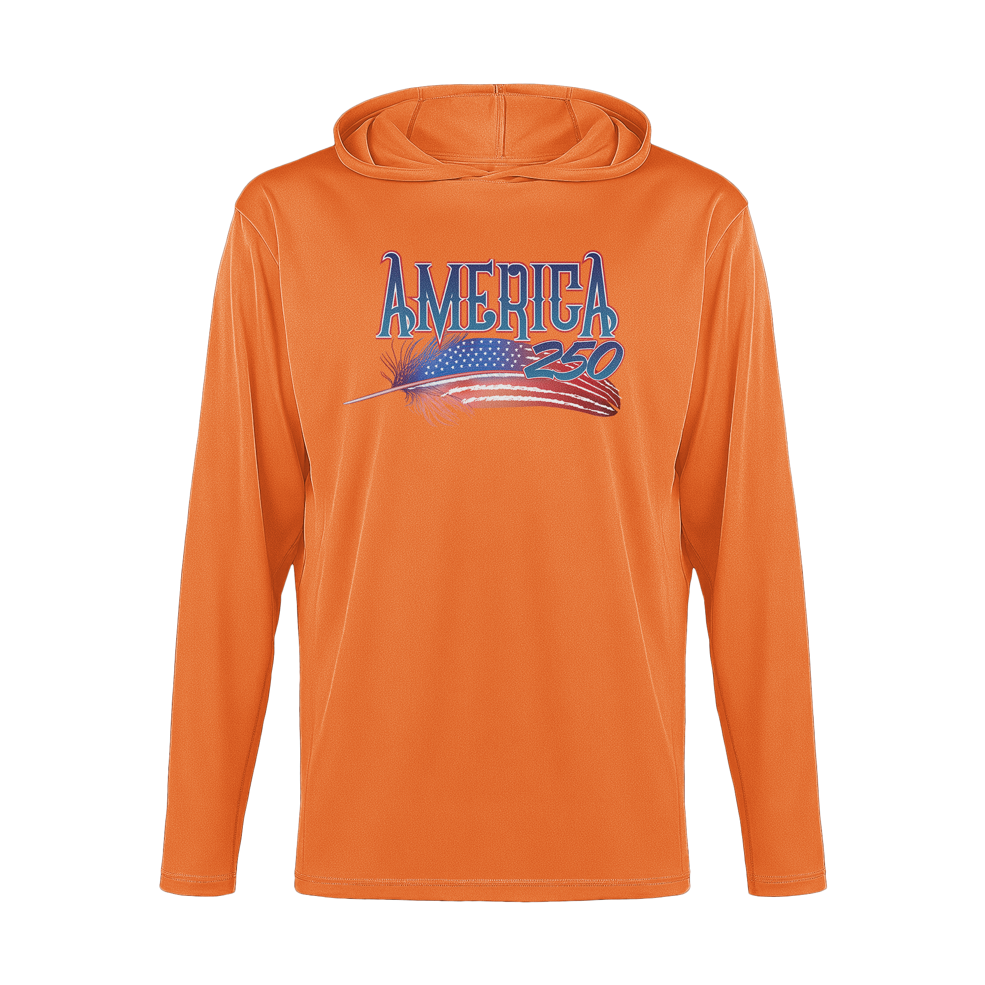 US Celebrates 250 Long Sleeve Hooded Tee - FEATHER - US Celebrates 250
