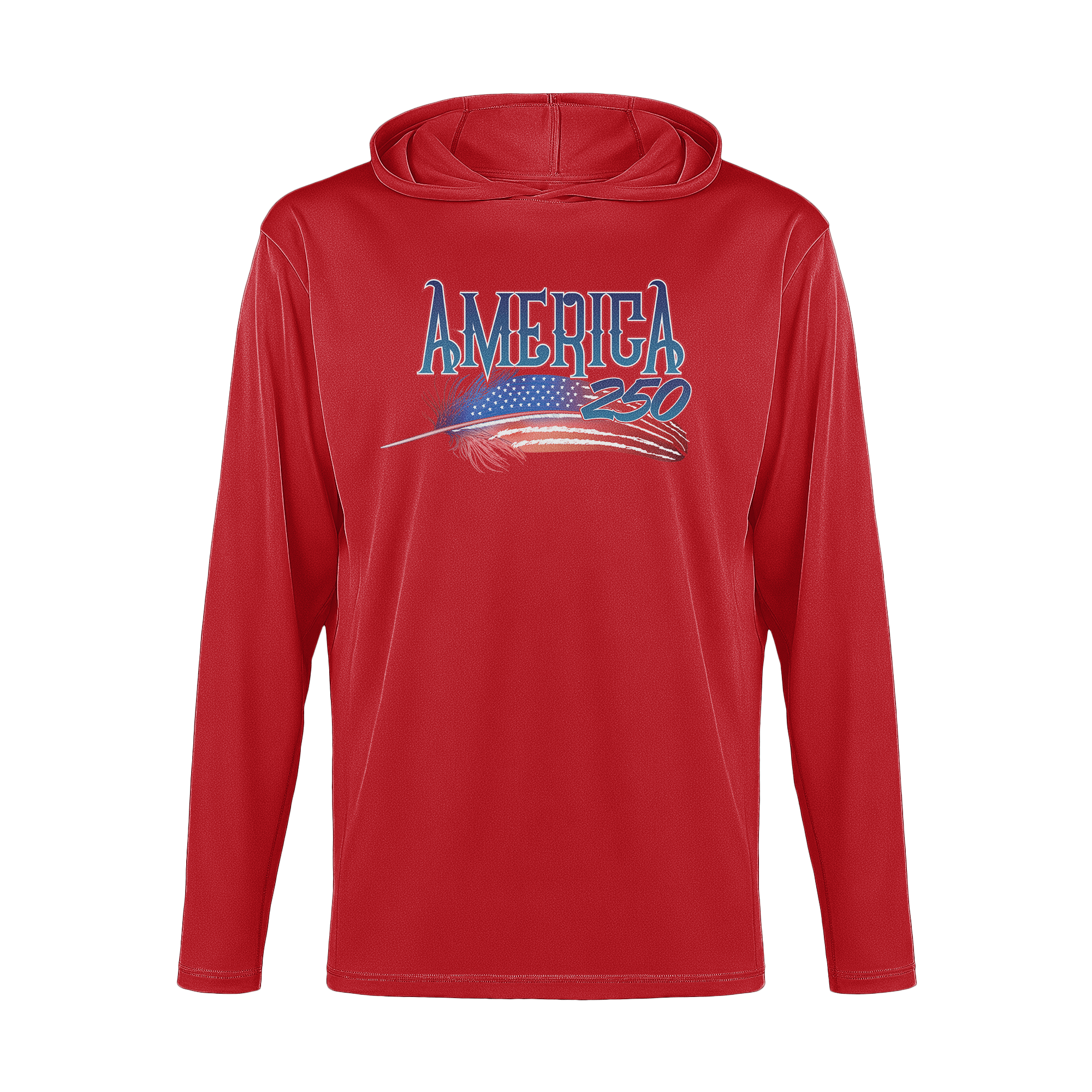 US Celebrates 250 Long Sleeve Hooded Tee - FEATHER - US Celebrates 250