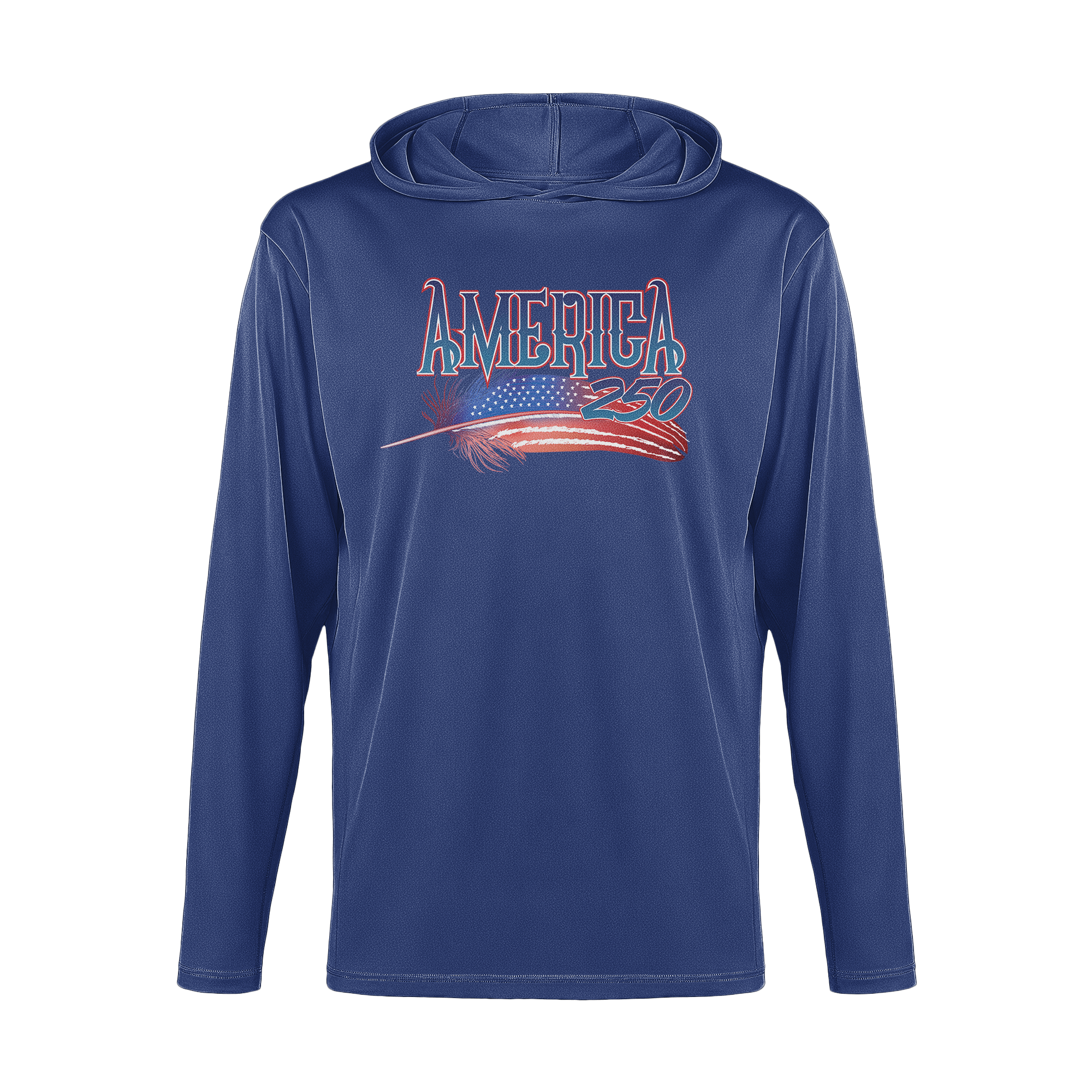 US Celebrates 250 Long Sleeve Hooded Tee - FEATHER - US Celebrates 250