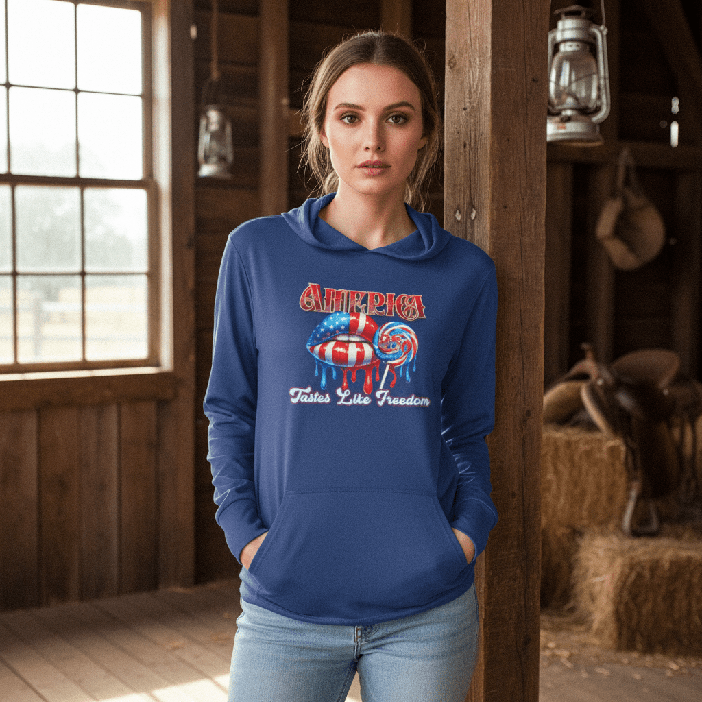 US Celebrates 250 Long Sleeve Hooded Tee - FREEDOM - US Celebrates 250