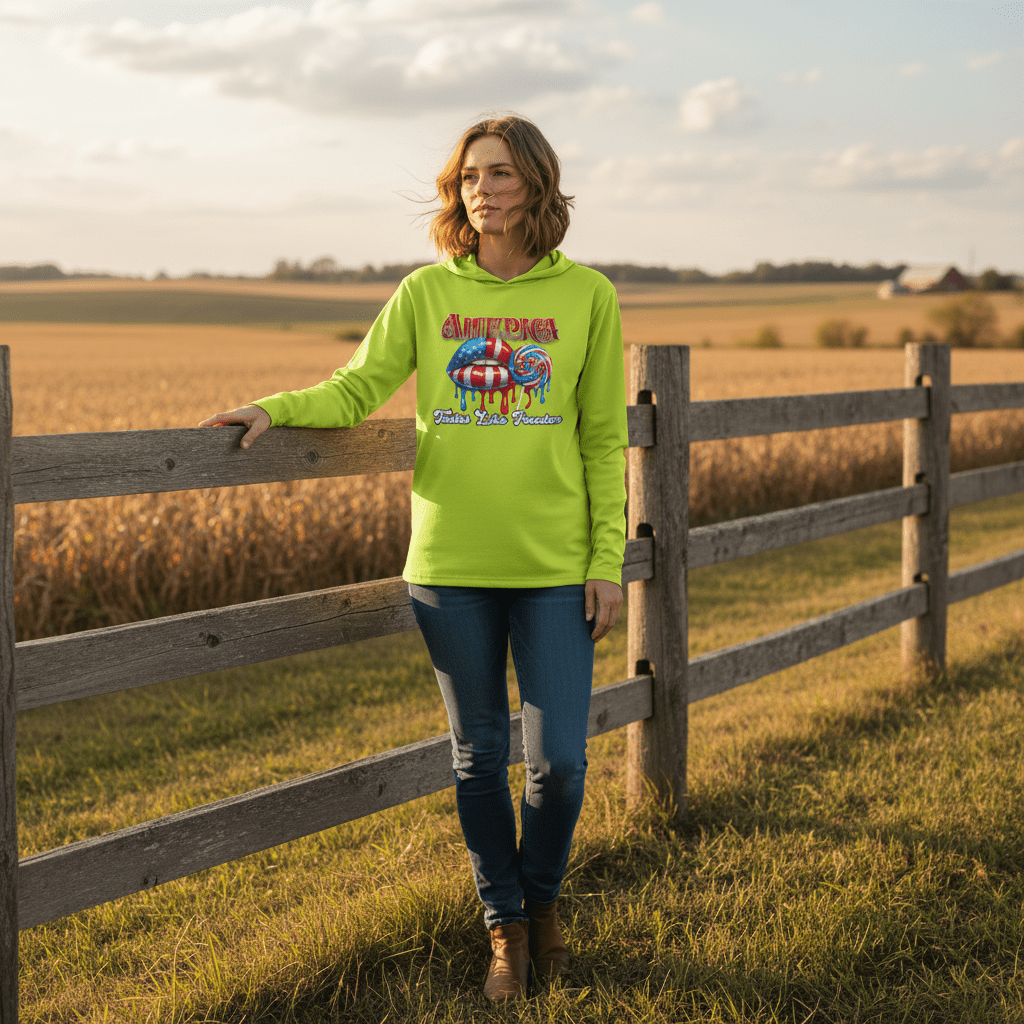 US Celebrates 250 Long Sleeve Hooded Tee - FREEDOM - US Celebrates 250