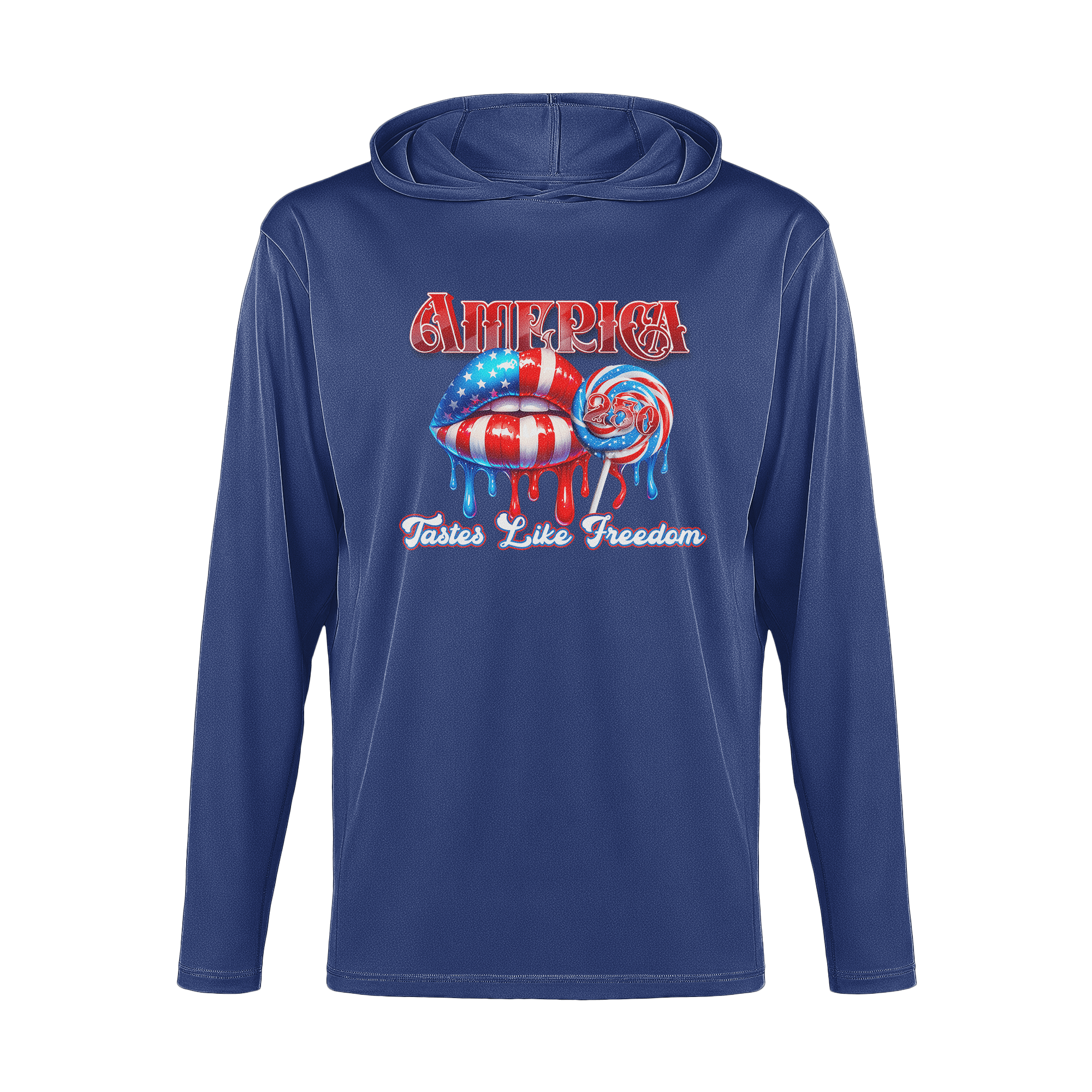 US Celebrates 250 Long Sleeve Hooded Tee - FREEDOM - US Celebrates 250