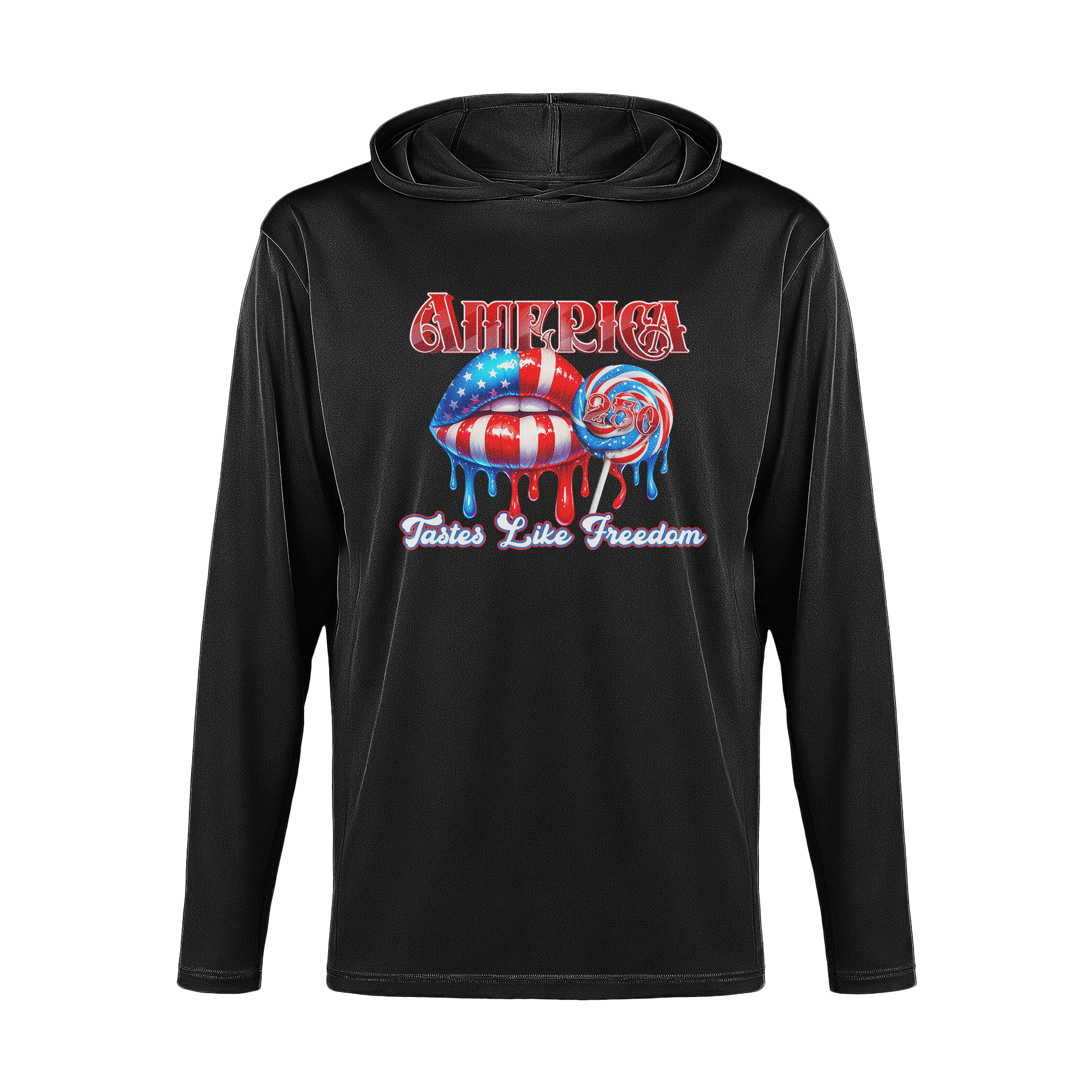 US Celebrates 250 Long Sleeve Hooded Tee - FREEDOM - US Celebrates 250
