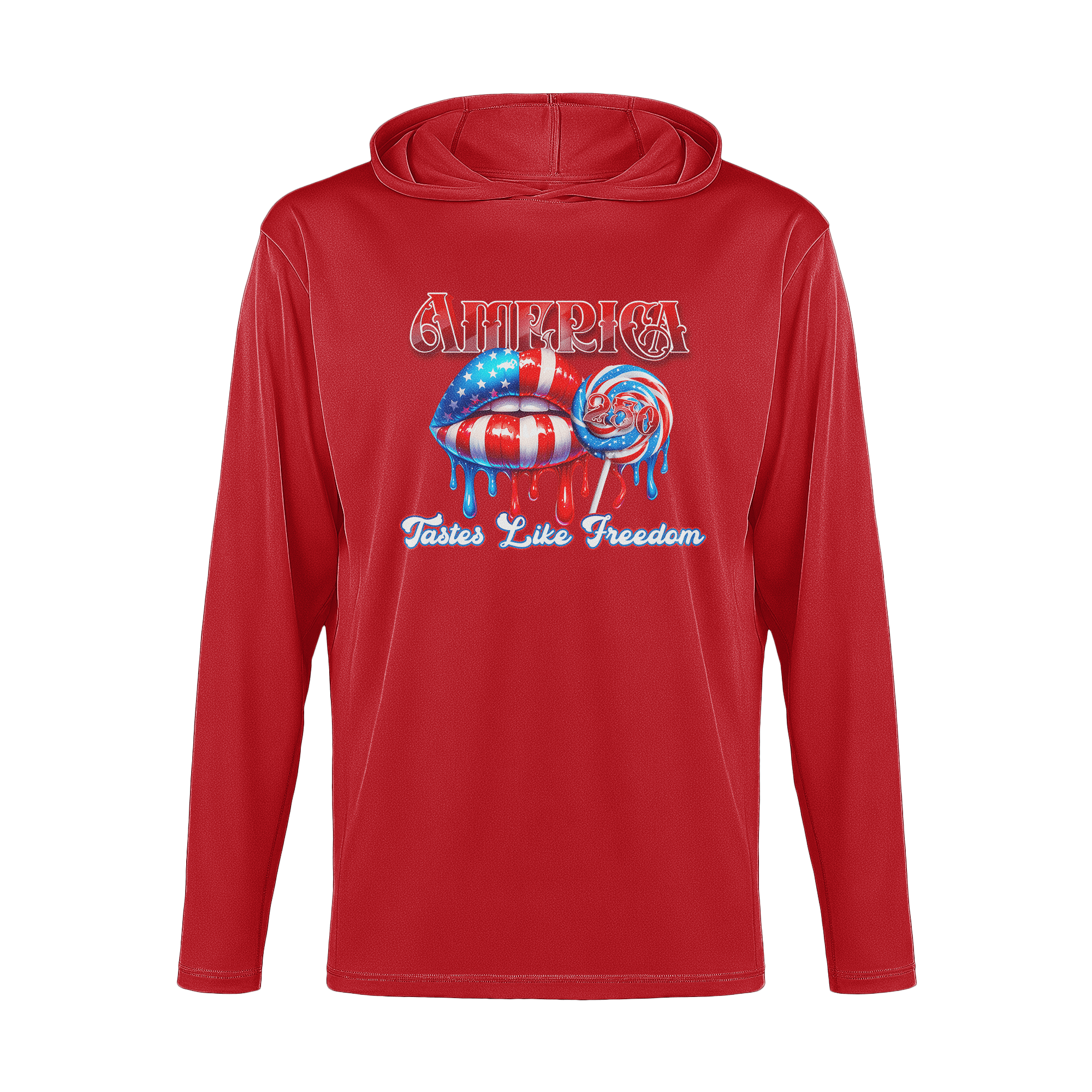 US Celebrates 250 Long Sleeve Hooded Tee - FREEDOM - US Celebrates 250