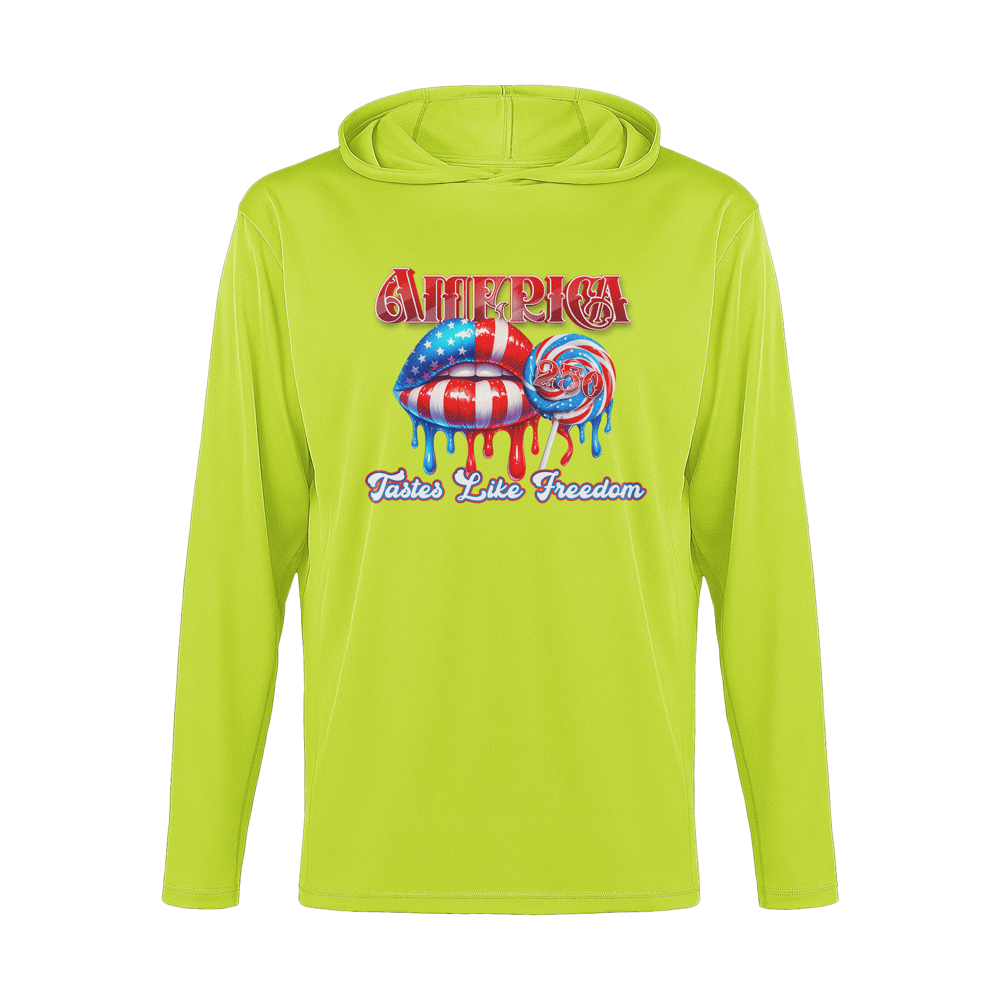 US Celebrates 250 Long Sleeve Hooded Tee - FREEDOM - US Celebrates 250