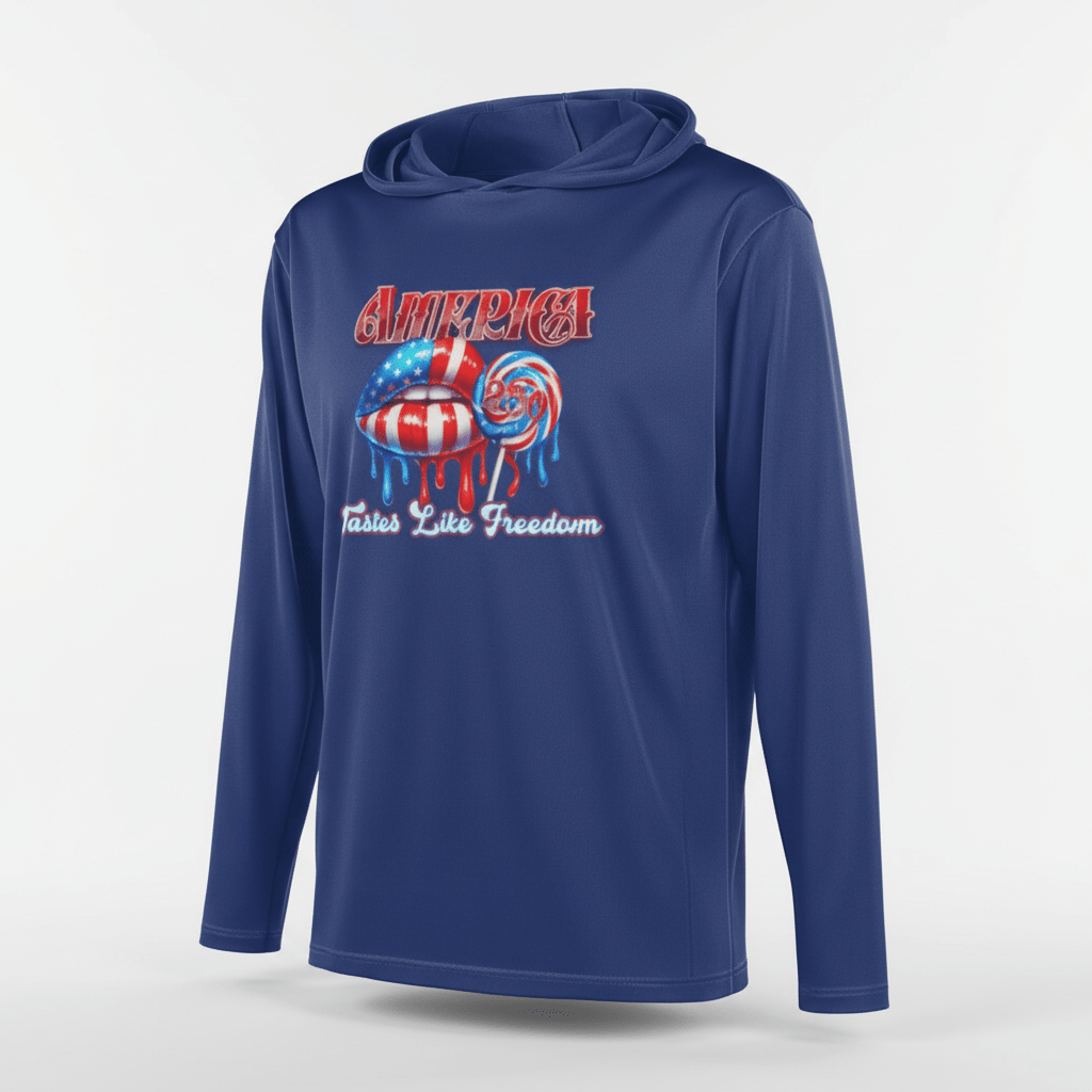 US Celebrates 250 Long Sleeve Hooded Tee - FREEDOM - US Celebrates 250
