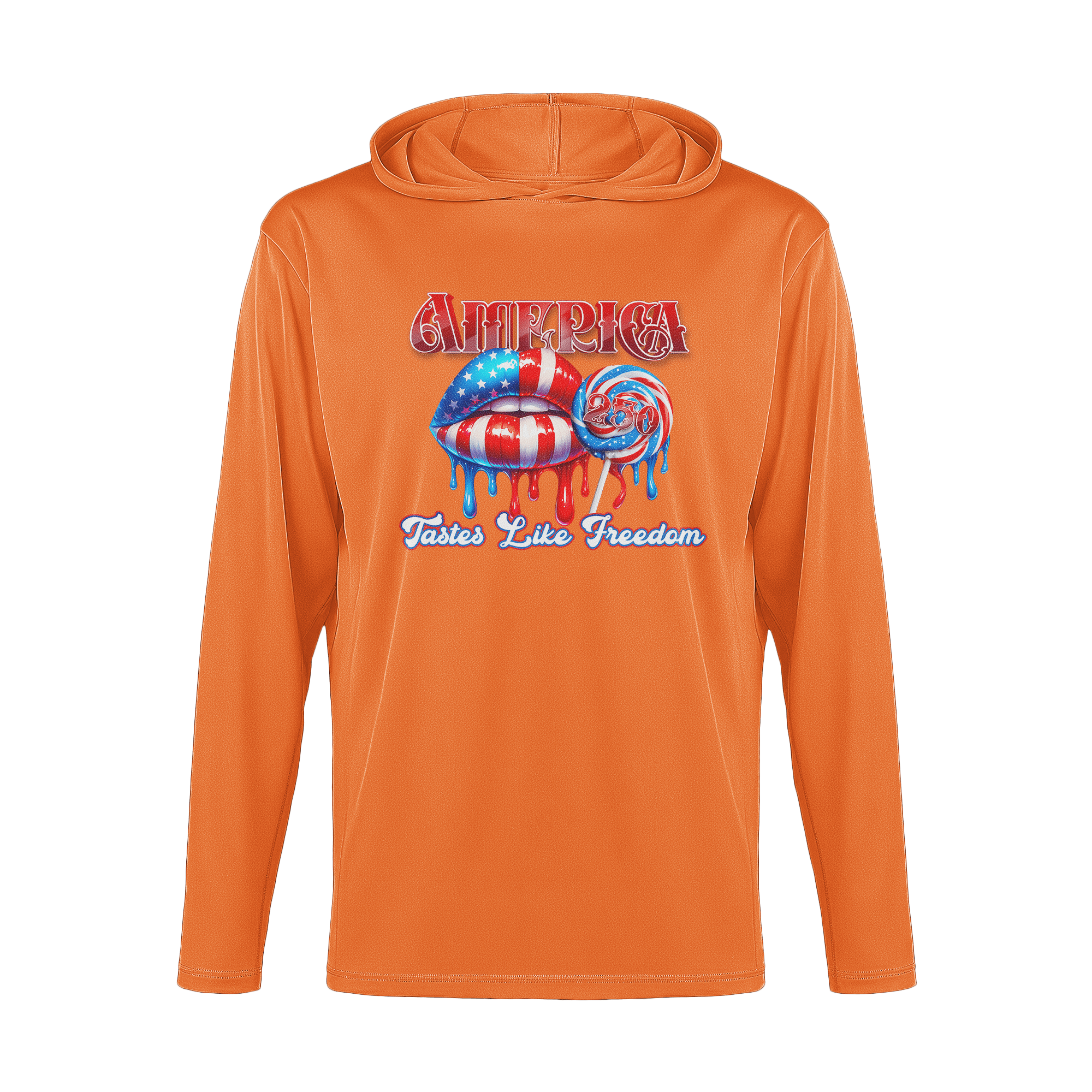 US Celebrates 250 Long Sleeve Hooded Tee - FREEDOM - US Celebrates 250