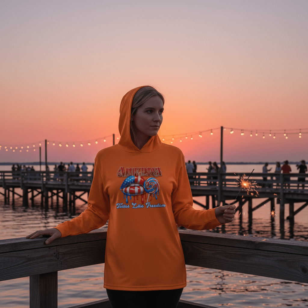 US Celebrates 250 Long Sleeve Hooded Tee - FREEDOM - US Celebrates 250