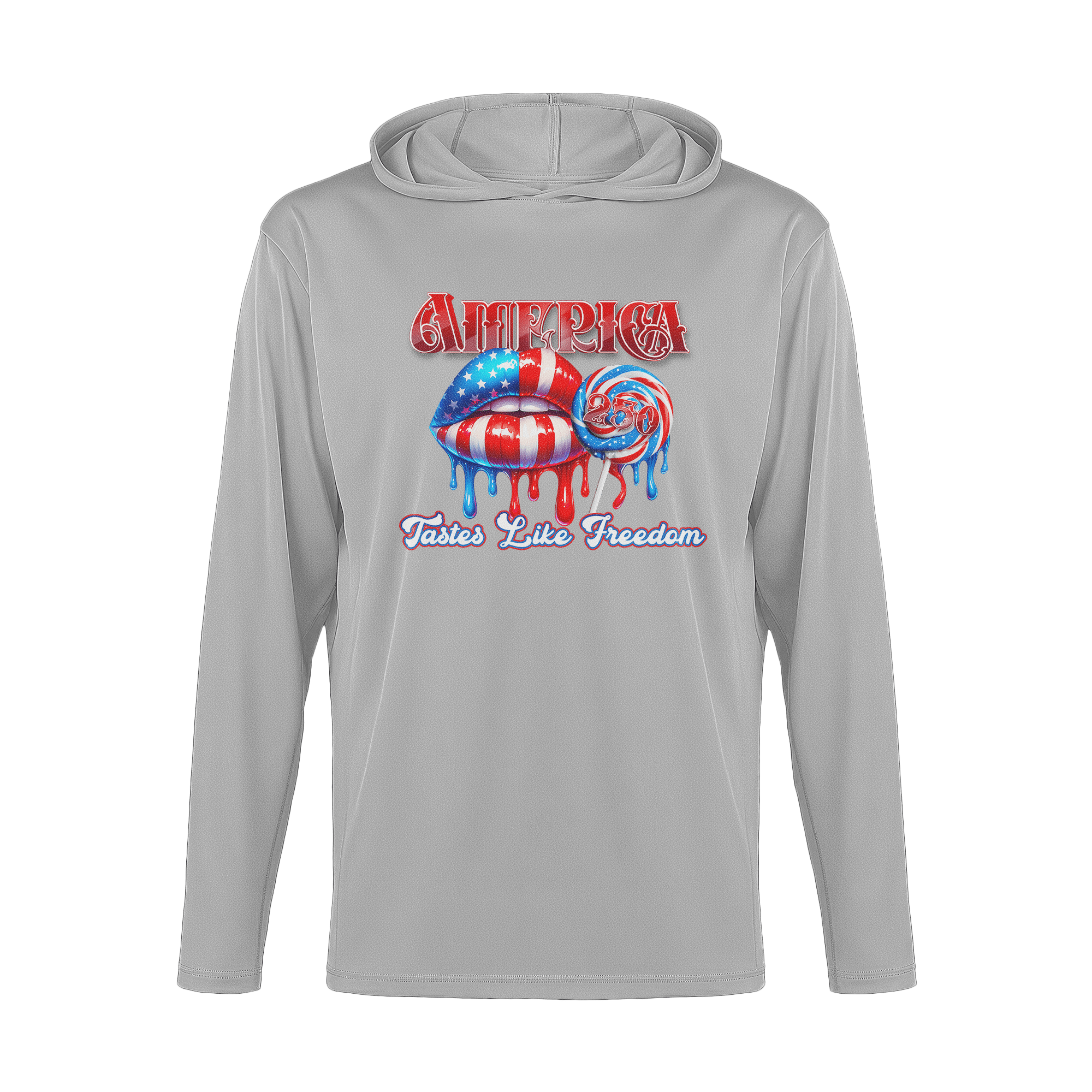 US Celebrates 250 Long Sleeve Hooded Tee - FREEDOM - US Celebrates 250