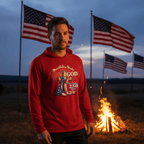 US Celebrates 250 Long Sleeve Hooded Tee - GOD - N - CTY - US Celebrates 250
