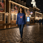 US Celebrates 250 Long Sleeve Hooded Tee - HEART - US Celebrates 250