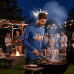 US Celebrates 250 Long Sleeve Hooded Tee - LBRT MAP - US Celebrates 250