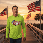 US Celebrates 250 Long Sleeve Hooded Tee - LBRT MAP - US Celebrates 250