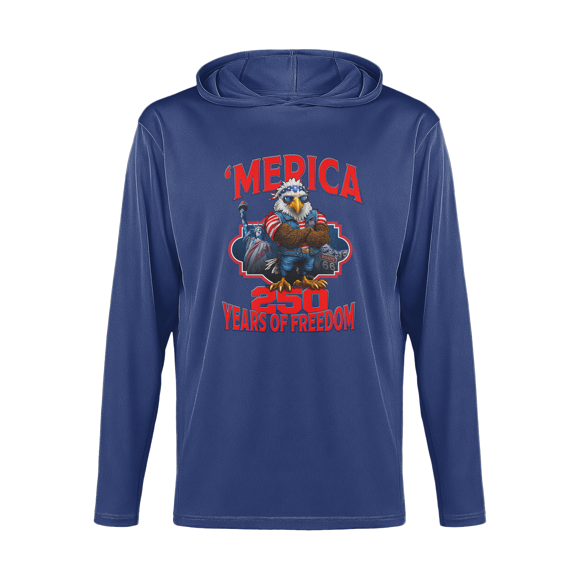 US Celebrates 250 Long Sleeve Hooded Tee - MERICA EG - US Celebrates 250