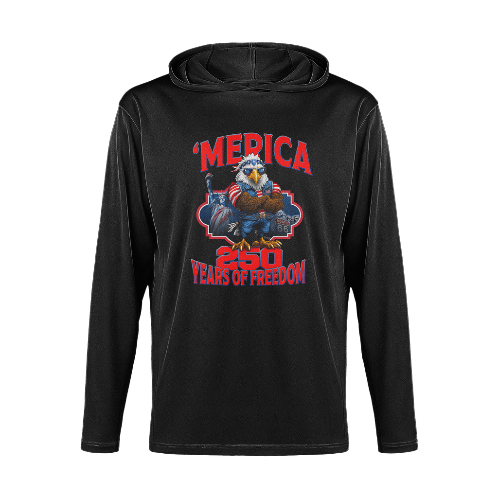 US Celebrates 250 Long Sleeve Hooded Tee - MERICA EG - US Celebrates 250