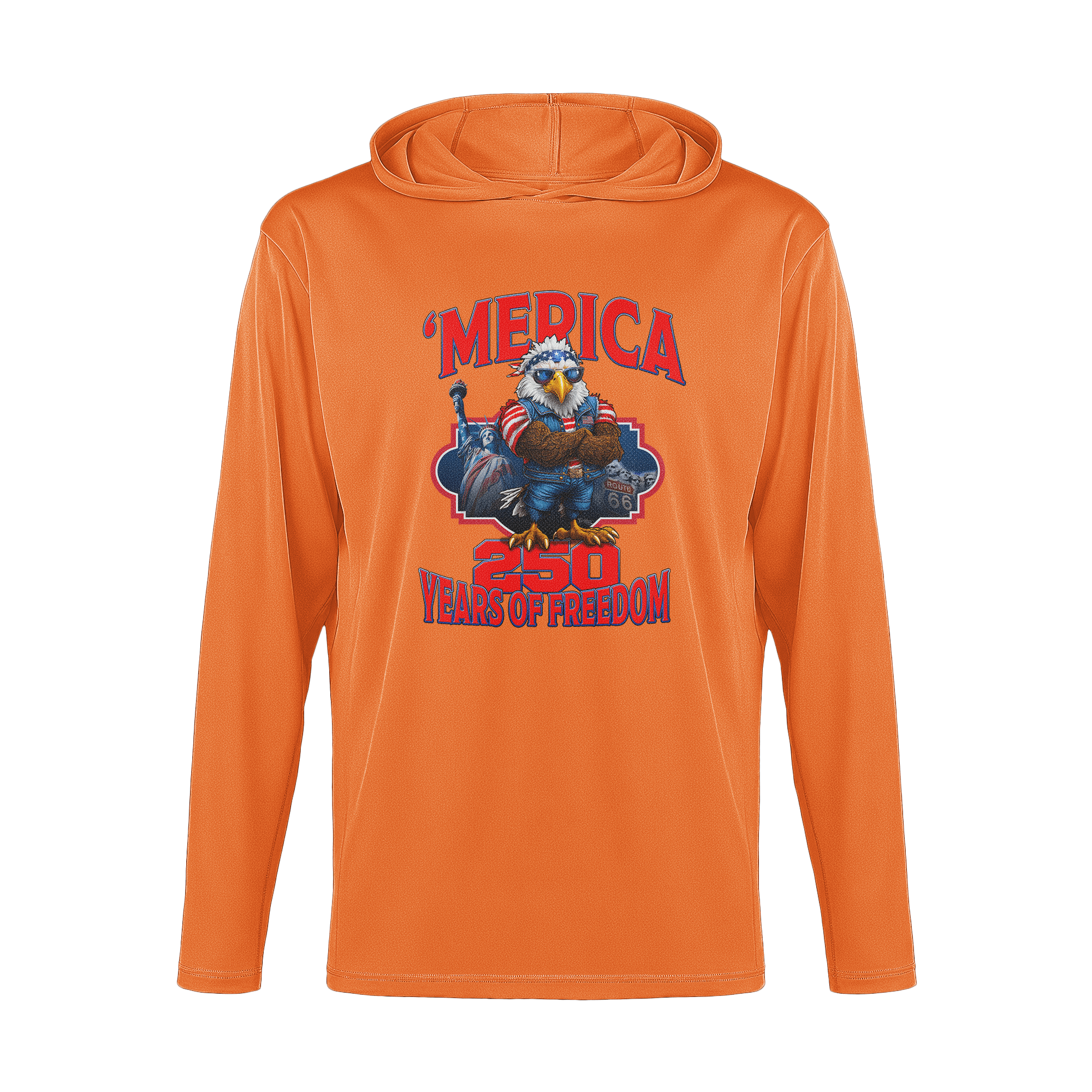 US Celebrates 250 Long Sleeve Hooded Tee - MERICA EG - US Celebrates 250