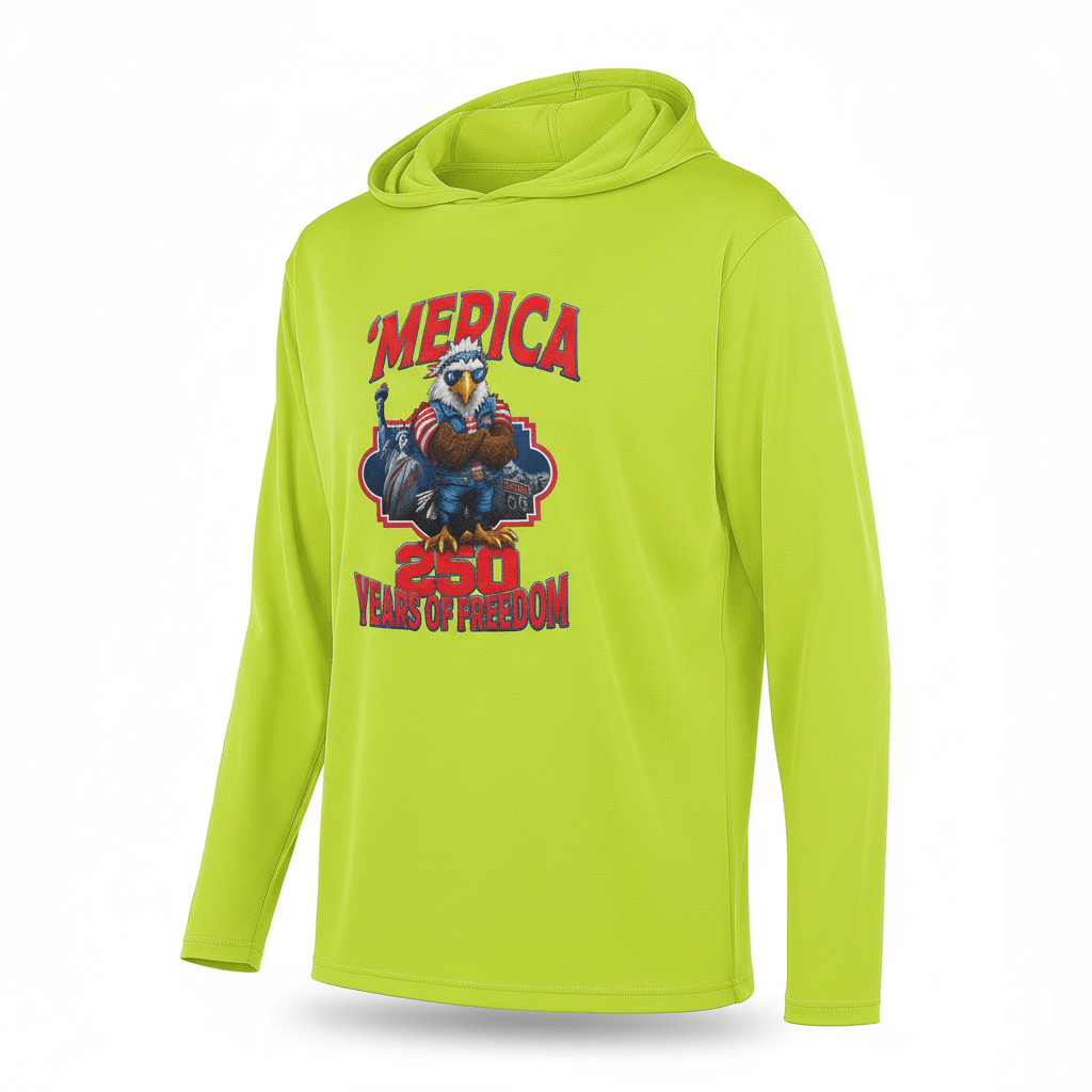 US Celebrates 250 Long Sleeve Hooded Tee - MERICA EG - US Celebrates 250