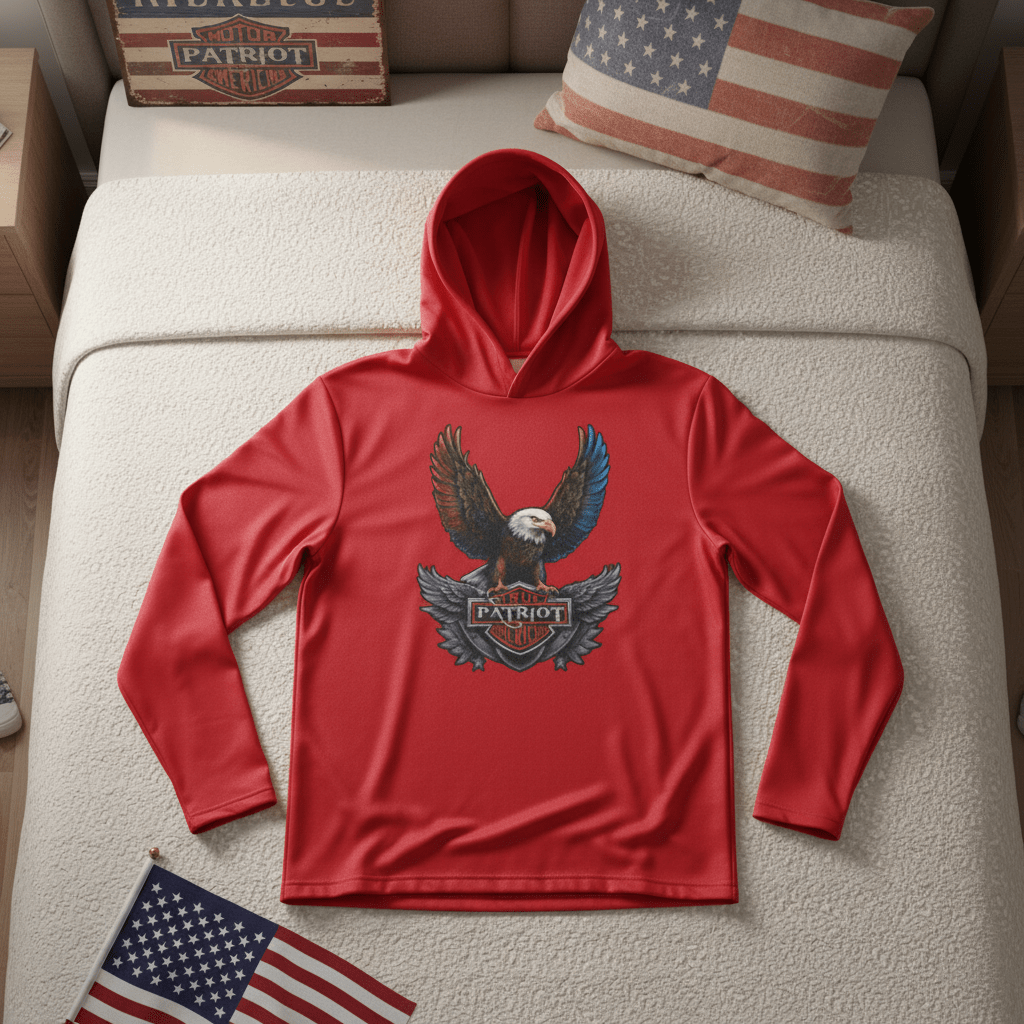 US Celebrates 250 Long Sleeve Hooded Tee - PATRT EG - US Celebrates 250