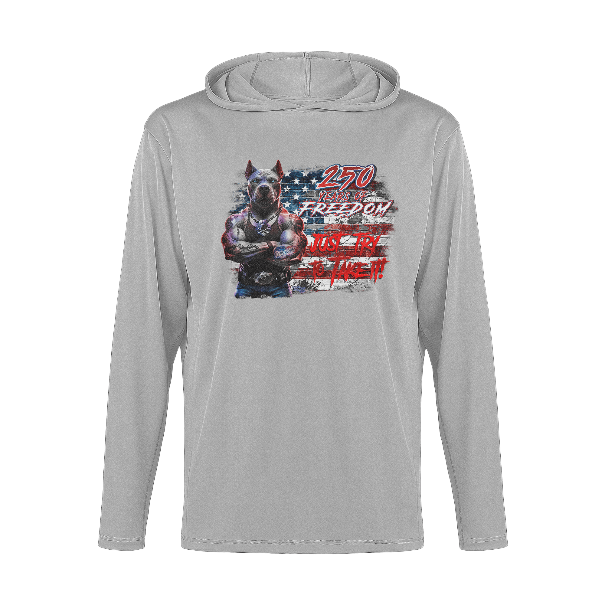 US Celebrates 250 Long Sleeve Hooded Tee - PIT JTTTI - US Celebrates 250